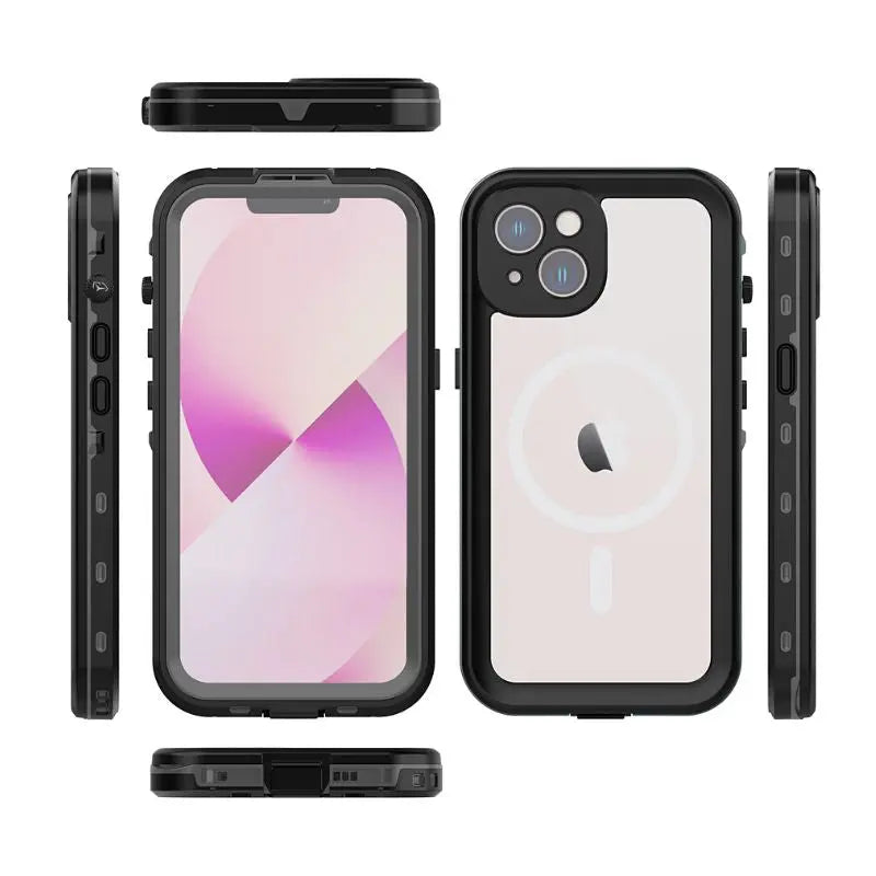 Waterproof iPhone Cases for Apple iPhone 7/8/X/11/12/13/14 Pro Max - Shockproof & Dustproof Protective Cover for Swimming, Hiking & Outdoor Activities