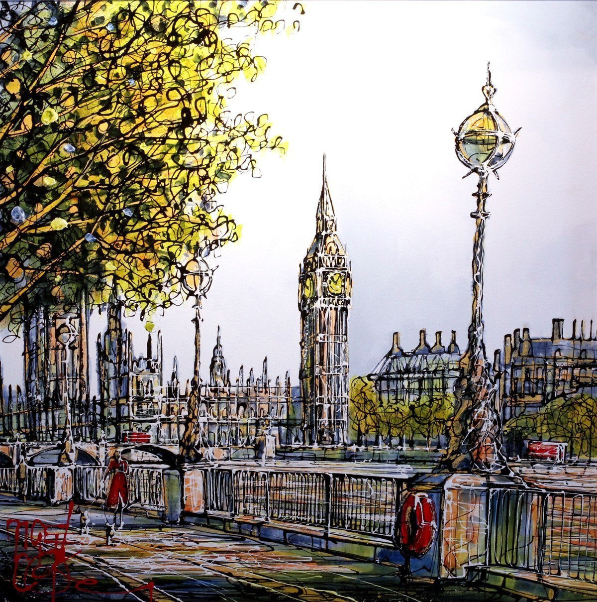 A Walk Along the Southbank - Premium Wall Art Print for Home & Office Decor - Perfect for Living Rooms, Bedrooms & Workspaces