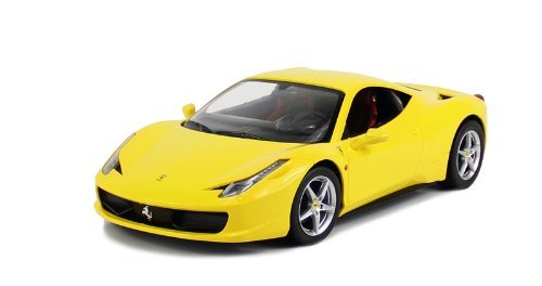 1/14 Scale Ferrari 458 Italia Licensed RC Car - Yellow Remote Control Sports Car RTR for Adults & Kids - Perfect for Racing, Collecting & Birthday Gifts