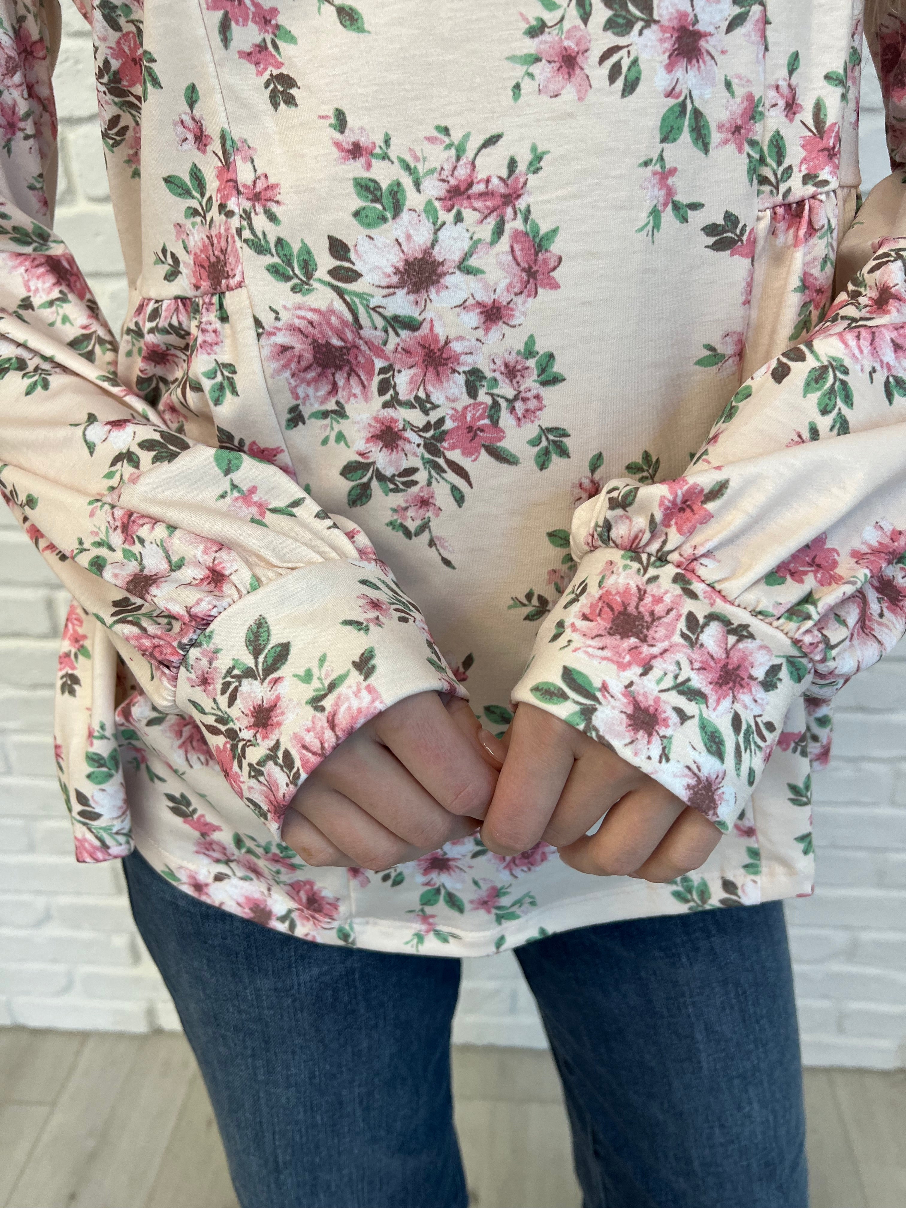 Cool to Be Kind Floral Blouse - Women's Boho Chic Floral Print Tops for Spring & Summer | Perfect for Casual Outings, Dates & Office Wear