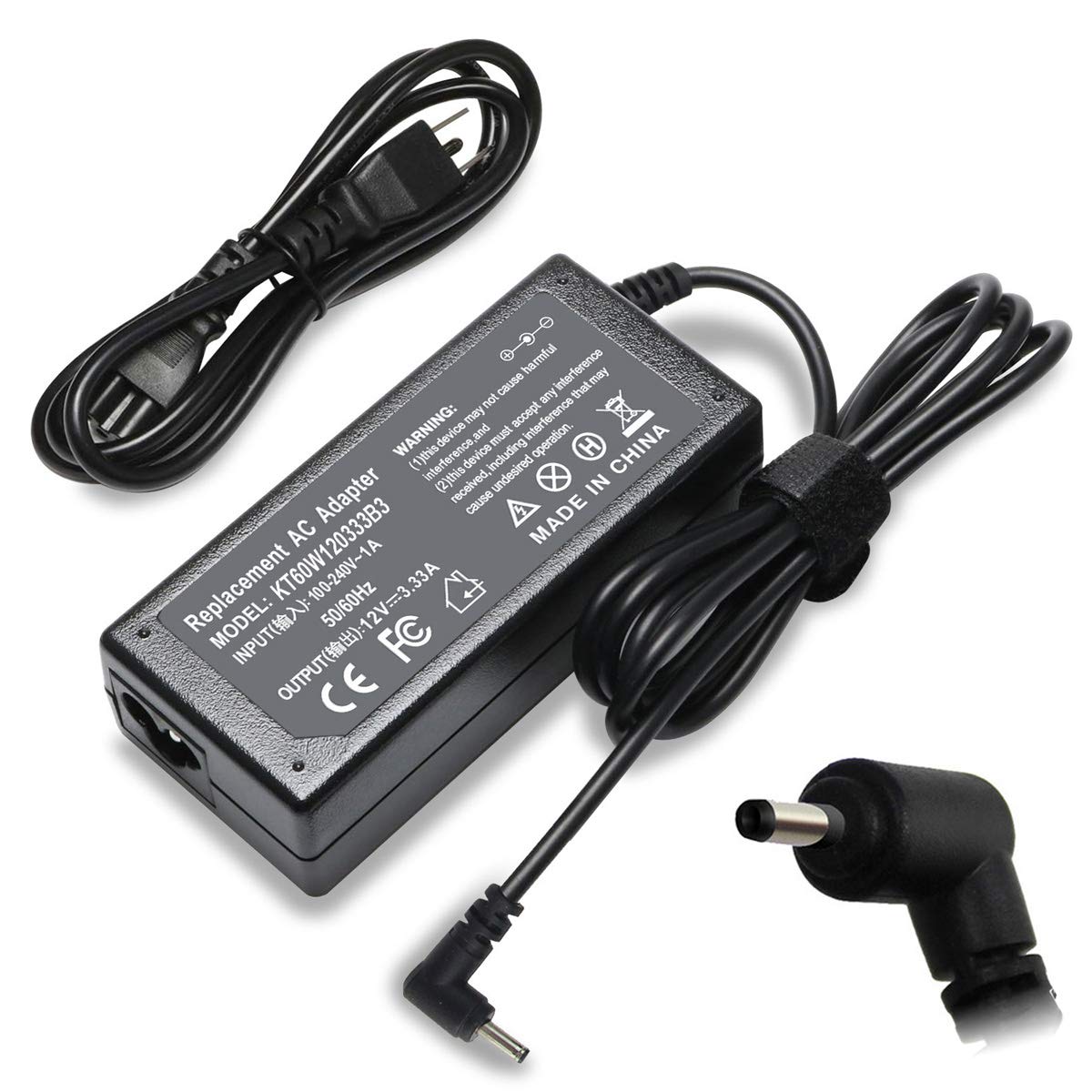 40W 12V 3.33A 2.2A Universal Laptop Charger for Samsung Chromebook 3/2 11.6