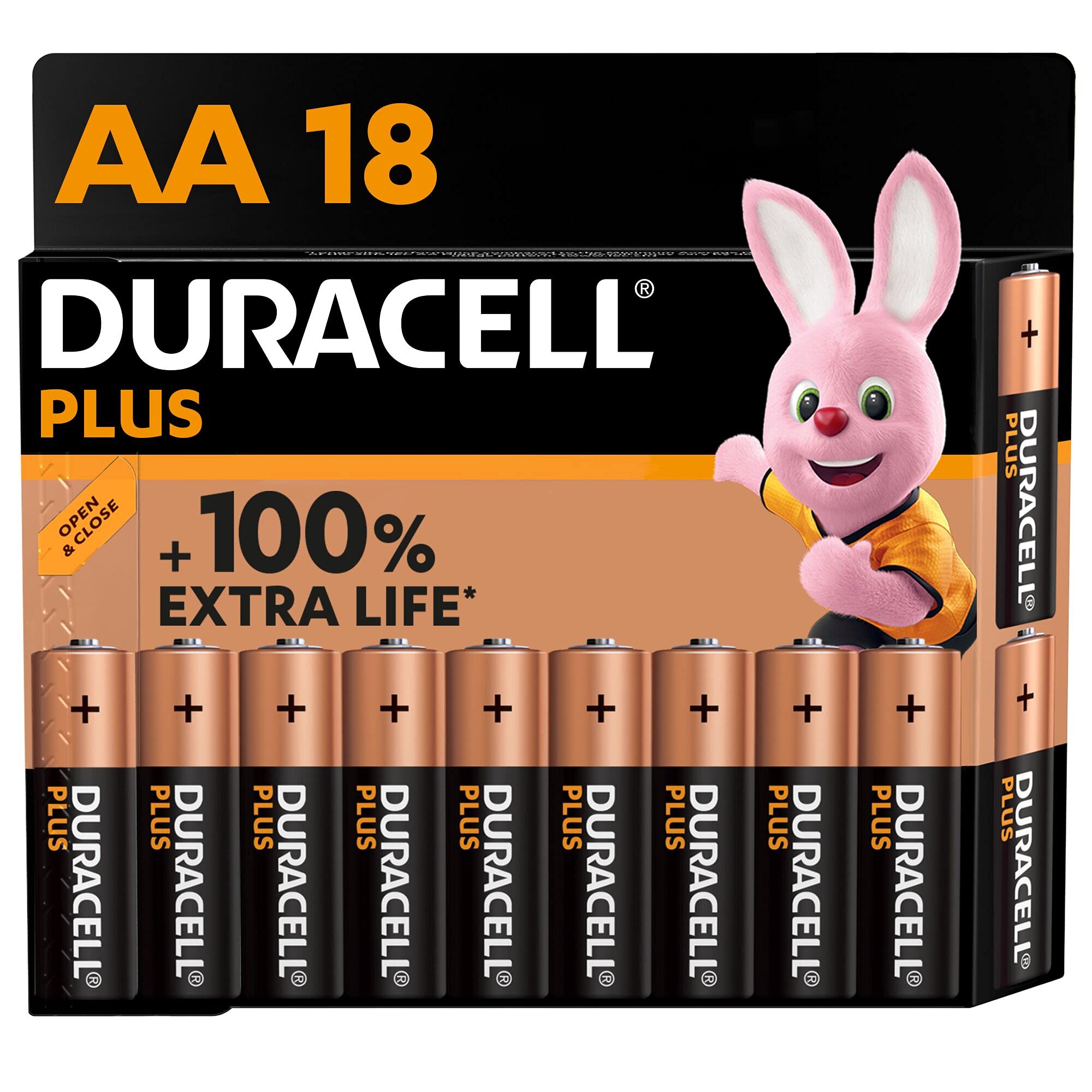 Premium USB Computer Headset with Noise Cancelling Microphone - Adjustable Office Headphones for PC, Laptop, Call Center & Online Meetings | Includes 18-Pack Duracell Plus AA Alkaline Batteries (1.5V, 100% Extra Life) - Perfect for Remote Work, Gaming & Conference Calls