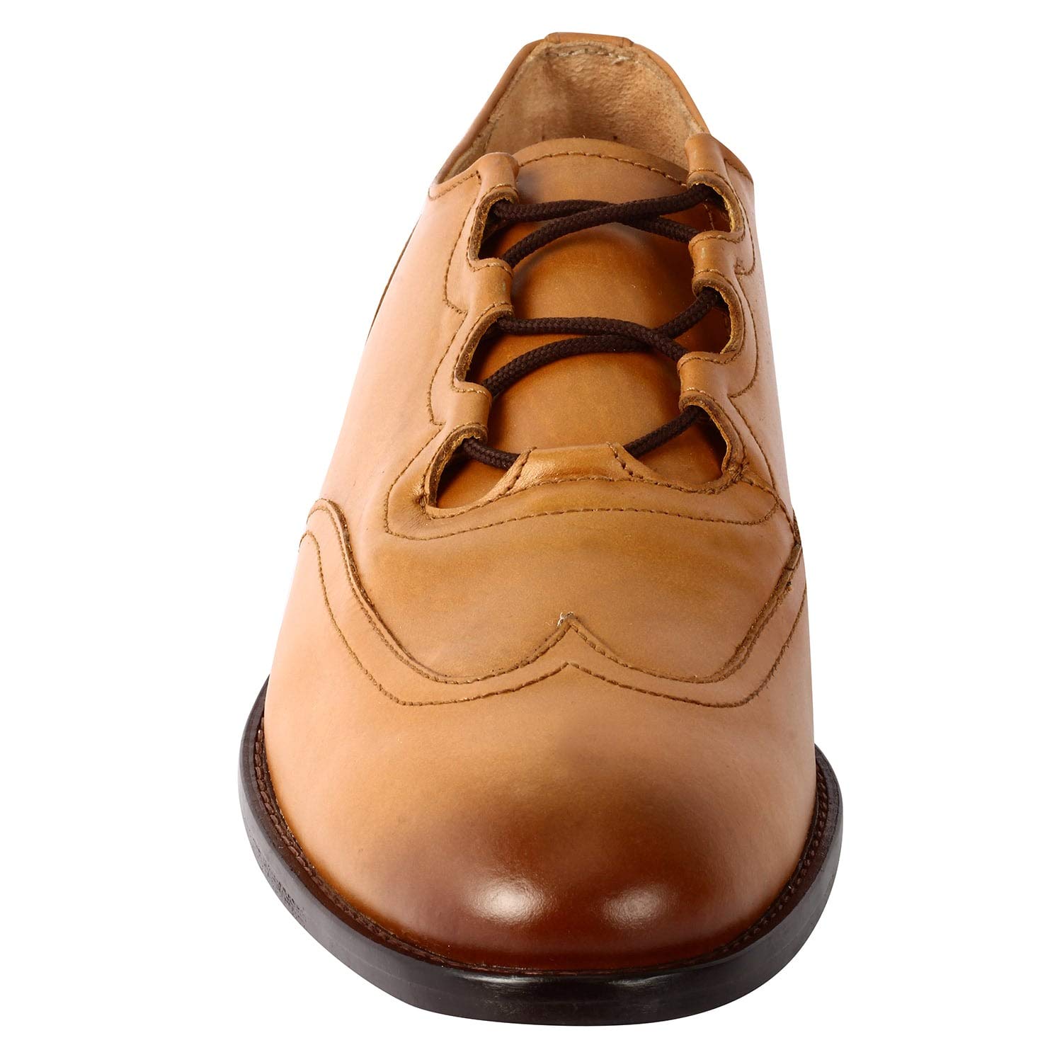 LIBERTYZENO Men's Genuine Leather Wingtip Oxford Dress Shoes - Classic Lace-Up Formal Shoes for Business, Wedding & Easter Gifts