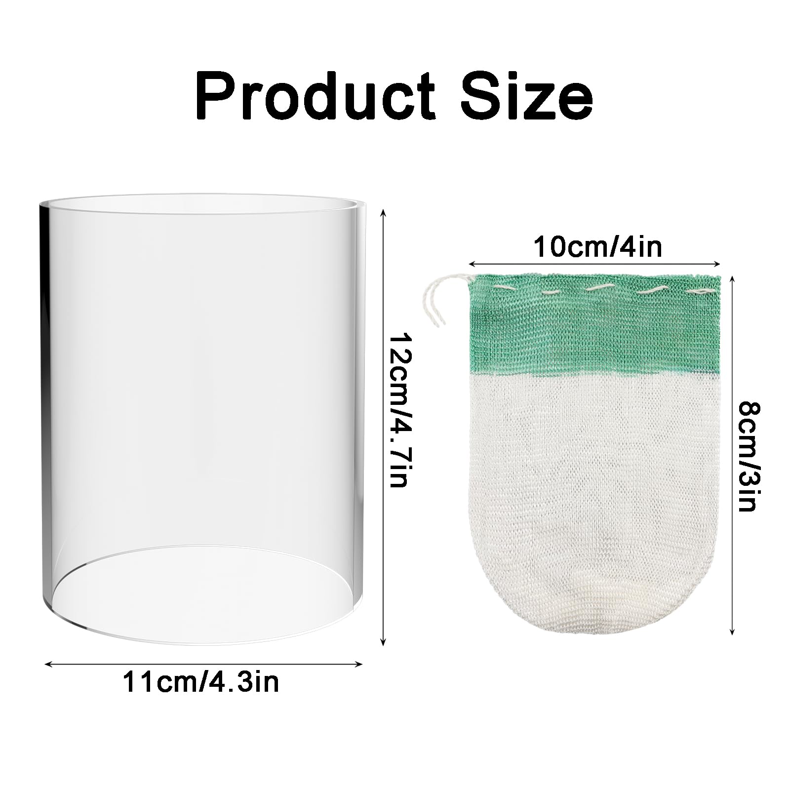 10 Pcs U-Shape Lantern Mantles with Replacement Glass Globes - Standard Cylindrical Lamp Shade for Gas, Kerosene & Propane Lamps - Perfect for Outdoor Camping, Hiking and Emergency Lighting