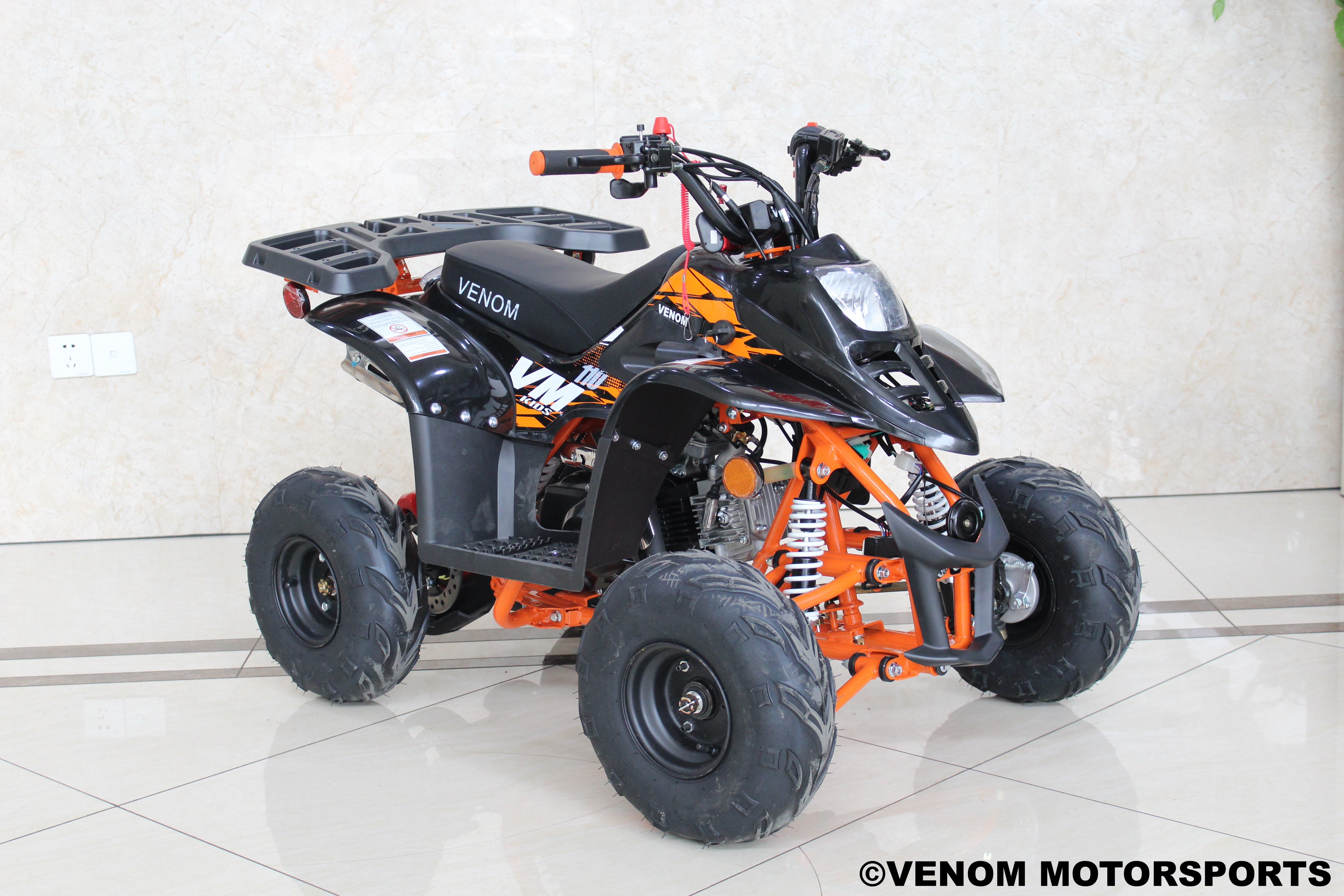 2020 Venom Mini Madix 110cc ATV with Automatic Transmission & Reverse - Kids & Adults Off-Road Adventure Quad for Trail Riding & Backyard Fun