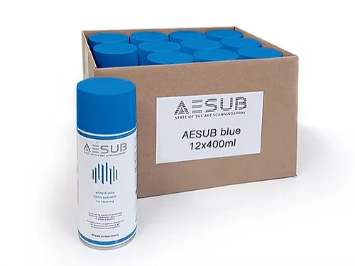 AESUB Blue Vanishing Spray for 3D Scanning - 400ml | Temporary Marking Solution for 3D Modeling, Reverse Engineering & Quality Control