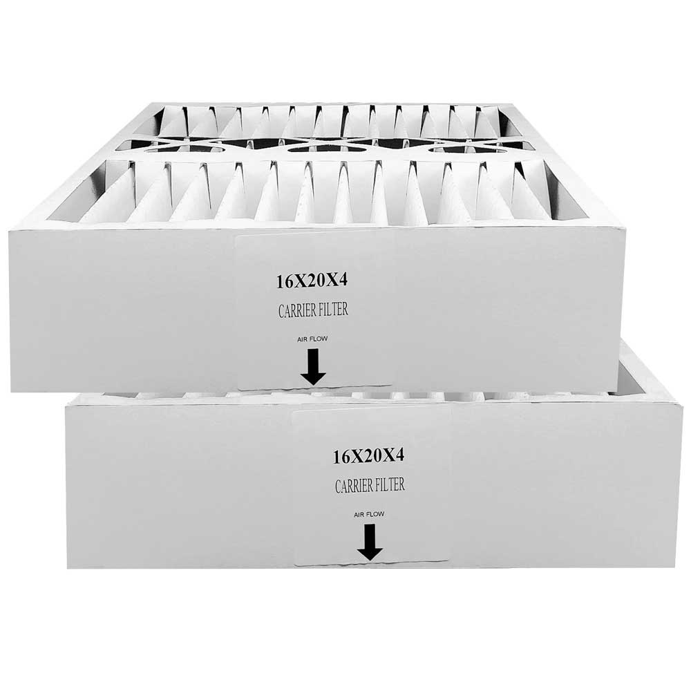 16x20x4.25 MERV 8 Air Filter 2 Pack - Compatible with Carrier Furnace Replacement | High Efficiency Dust & Pollen Capture | Perfect for Home HVAC Systems & Allergy Relief