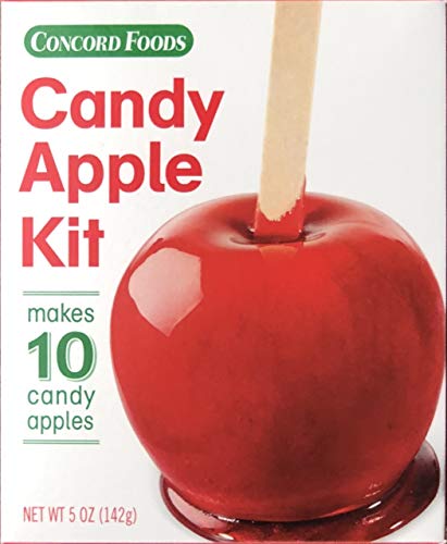 Concord Candy Apple Making Kit - 4 Pack (40 Count) for DIY Caramel Apples - Perfect for Halloween, Christmas & Party Treats