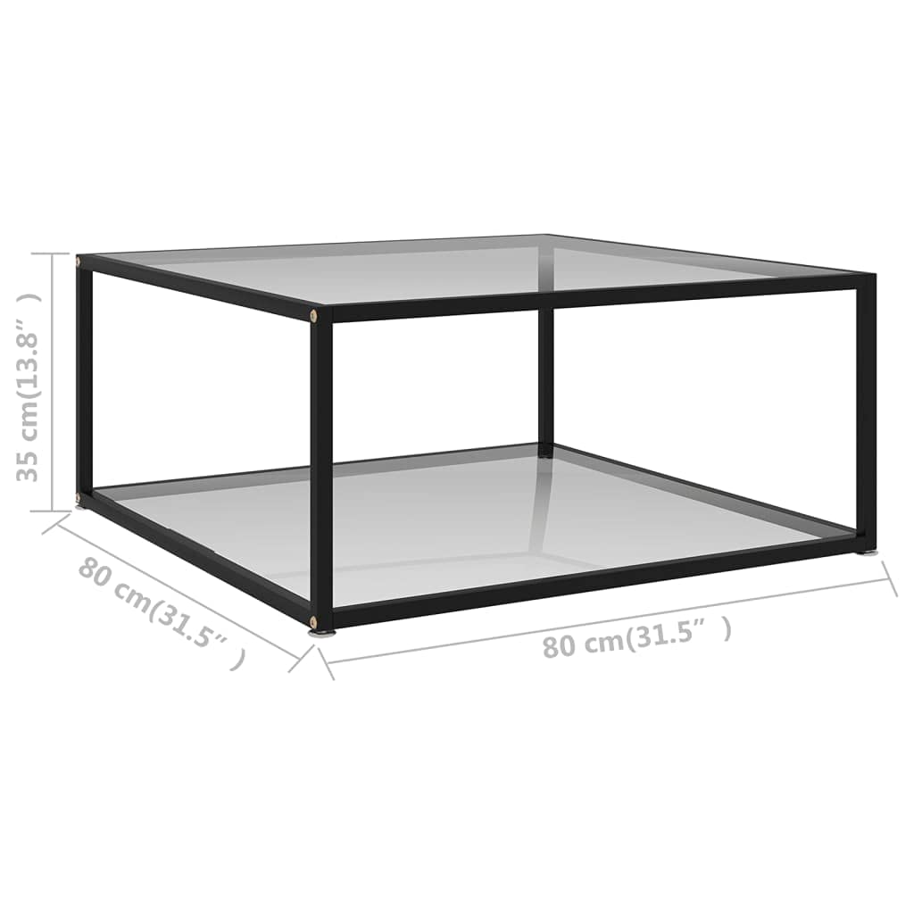 Modern Glass Coffee Table - 31.5