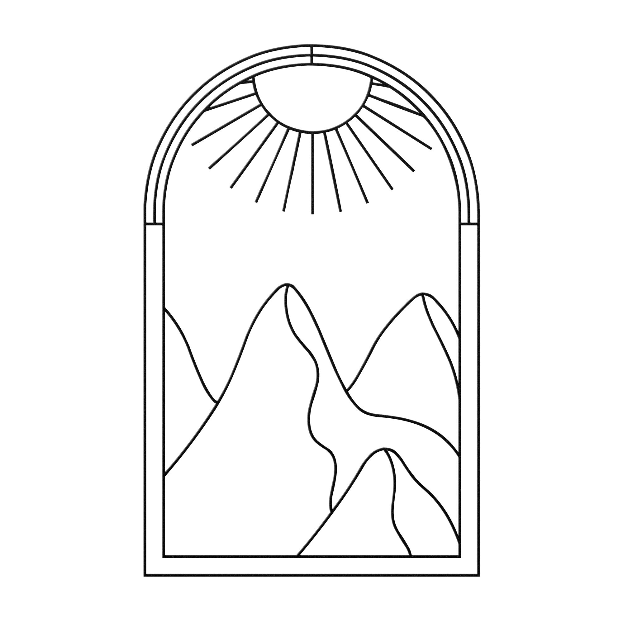 Spring Mountain Metal Wall Art Decor - Handcrafted Modern Home Decor for Living Room, Bedroom & Office - Perfect for Rustic & Contemporary Interior Design