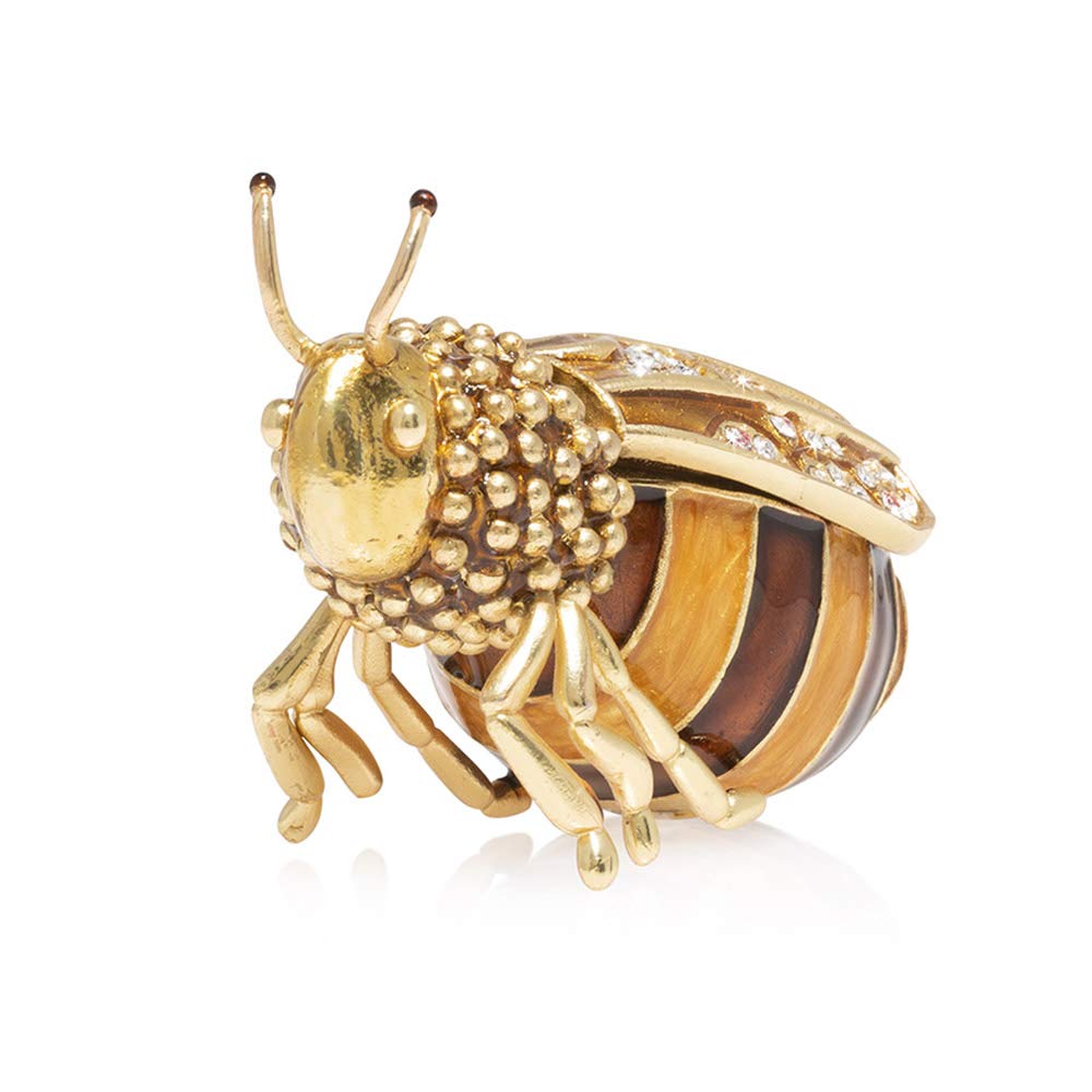 Jay Strongwater Winnie the Pooh Honey Bee Jewelry Box - Elegant Collectible Gift for Disney Fans, Home Decor & Jewelry Storage