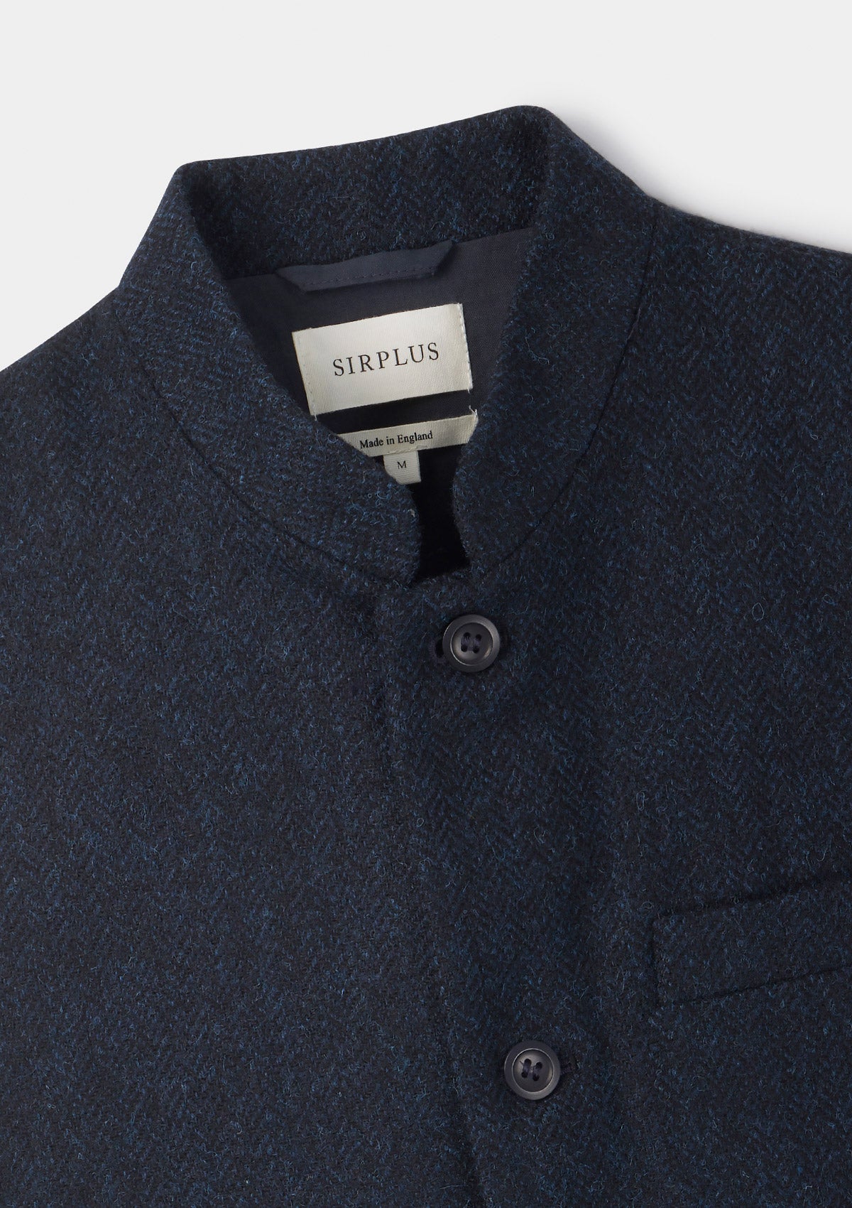 Midnight Herringbone Nehru Waistcoat for Men - Elegant Formal Vest with Slim Fit - Perfect for Weddings, Business Meetings & Special Occasions