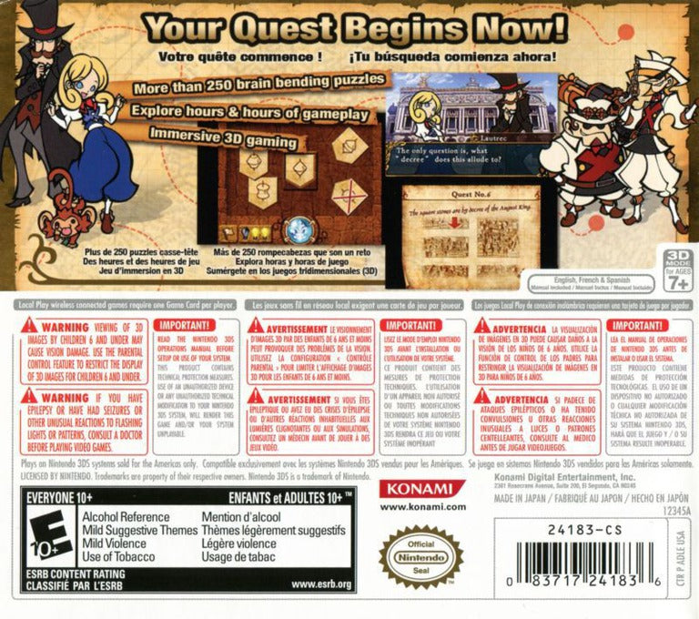 Doctor Lautrec and the Forgotten Knights - Adventure Puzzle Game for Nintendo 3DS | Solve Mysteries & Explore Hidden Treasures | Perfect for Puzzle Lovers & Adventure Gamers