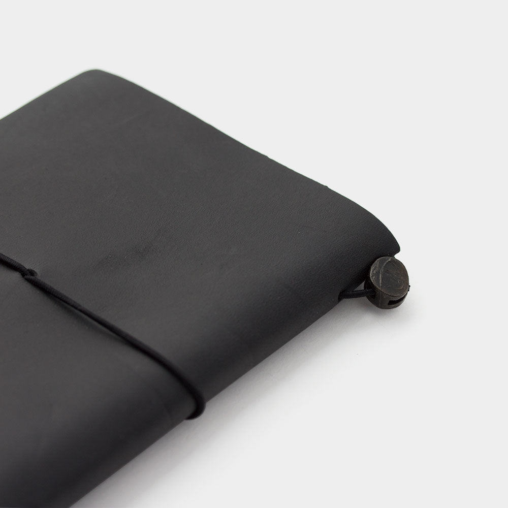TRAVELER'S COMPANY TRAVELER'S Notebook Starter Kit - Passport Size Black Leather Journal | Perfect for Travel, Diary, Sketching & Note-Taking