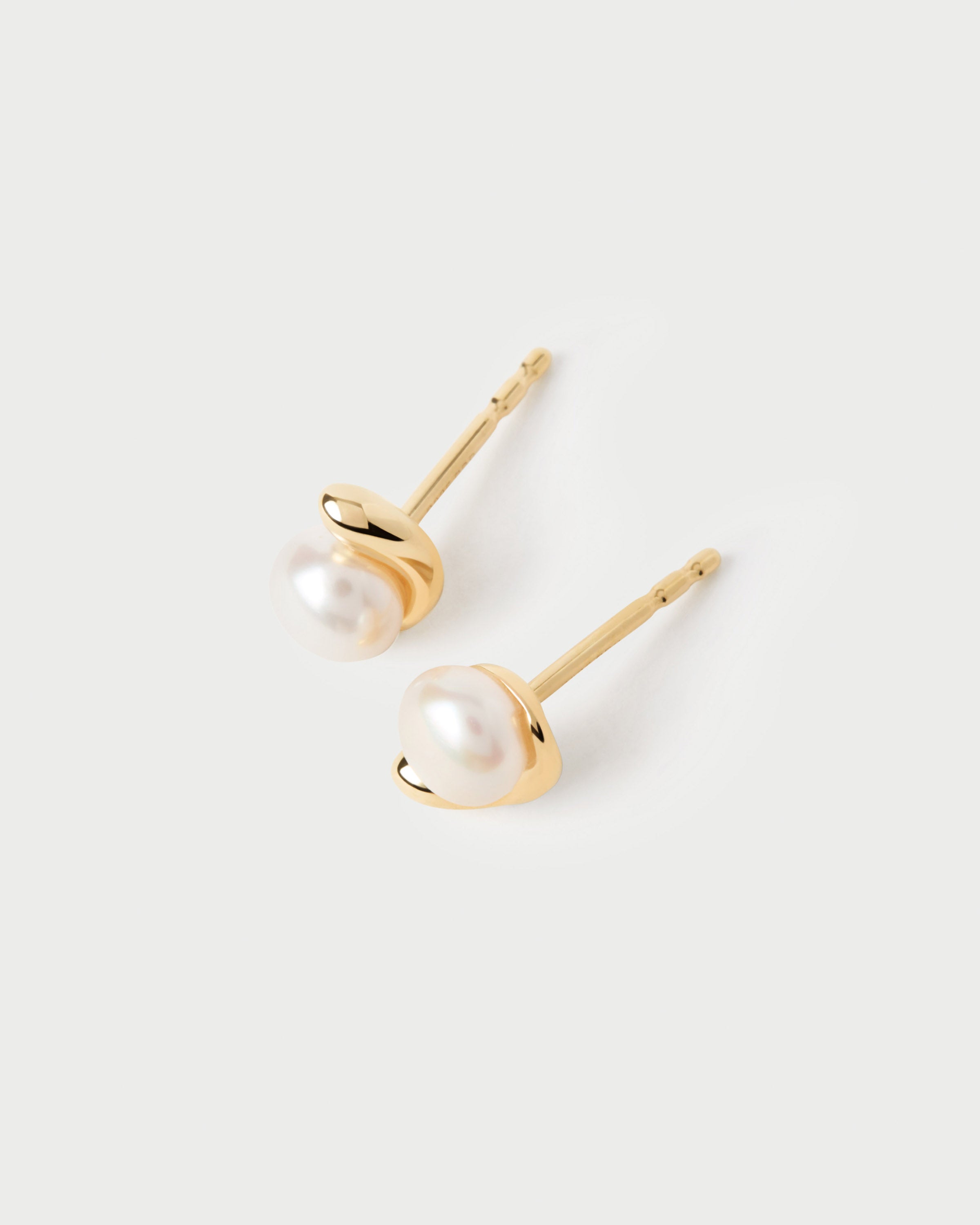 La Perla Mini Stud Earrings - Elegant & Dainty Gold Plated Earrings for Women | Perfect for Everyday Wear, Parties & Special Occasions