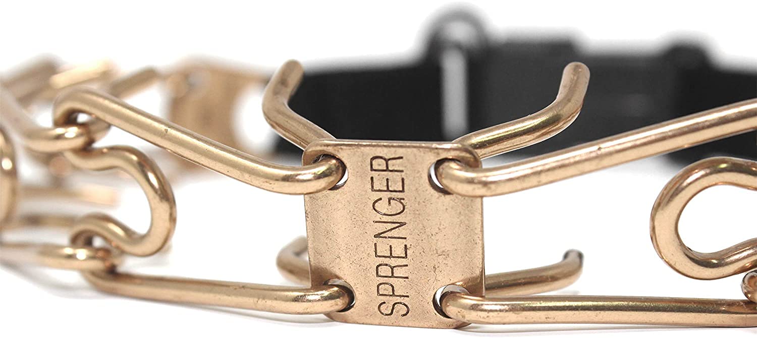 Herm Sprenger Ultra-Plus 2.25mm x 16in Small Curogan Prong Dog Training Collar - Quick Release Buckle, Hypoallergenic Nickel-Free No-Pull Pinch Collar for Dogs - Made in Germany - Perfect for Obedience Training & Behavior Correction