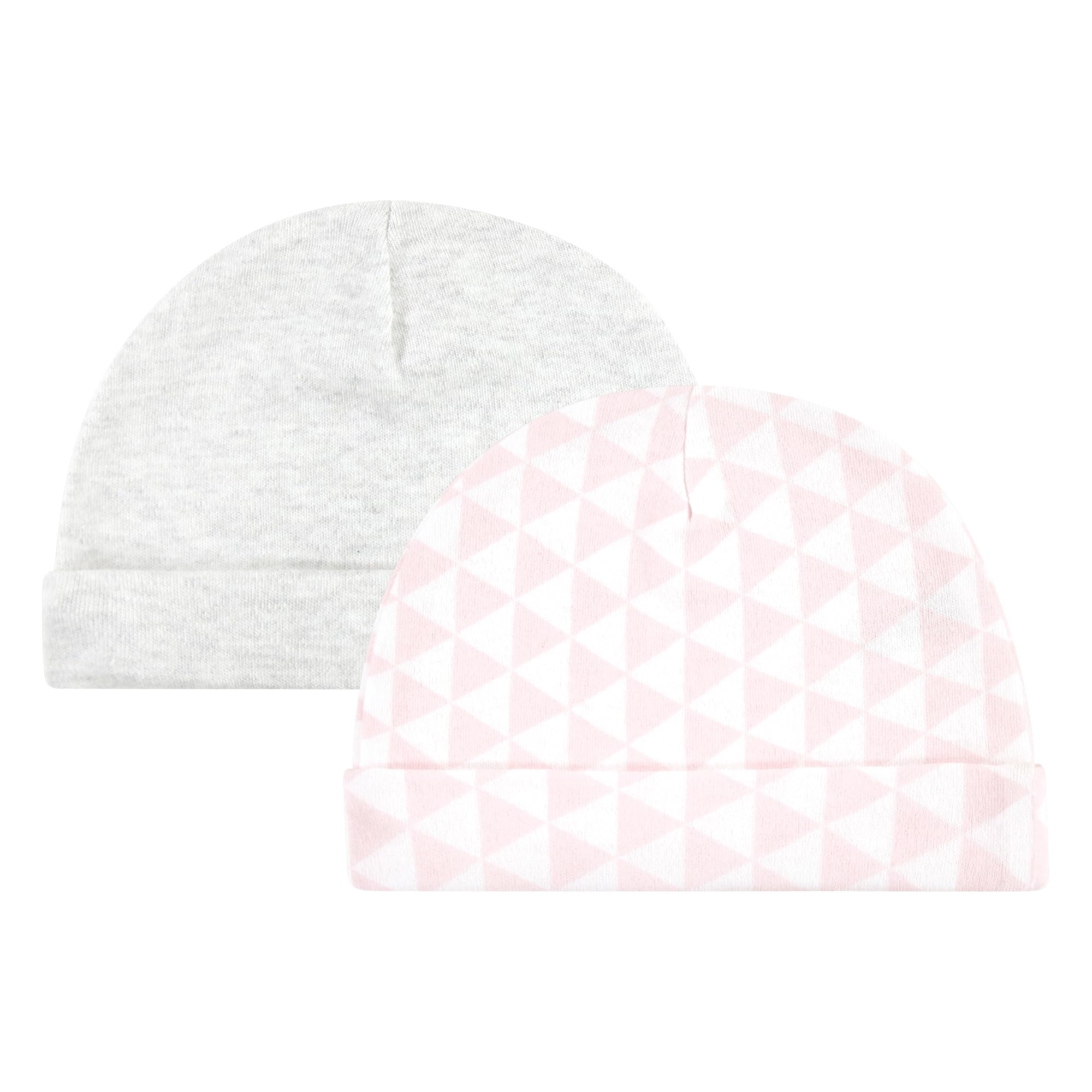 Hudson Baby Cotton Cap & Mitten Set for Newborns - Soft & Comfortable for Sleep & Play
