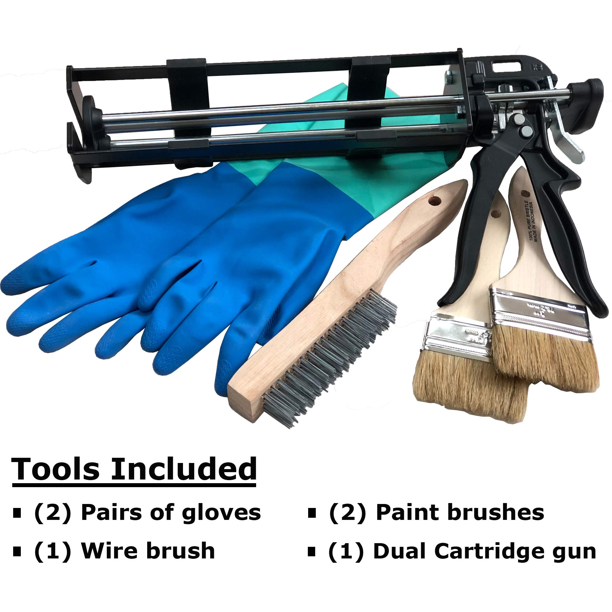 Heavy Duty Carbon Fiber Wall Repair Kit - Easy Install with High Strength 480g Fabric & Epoxy (10-Ft) - Perfect for Concrete Crack Repair, Foundation Stabilization & Structural Reinforcement