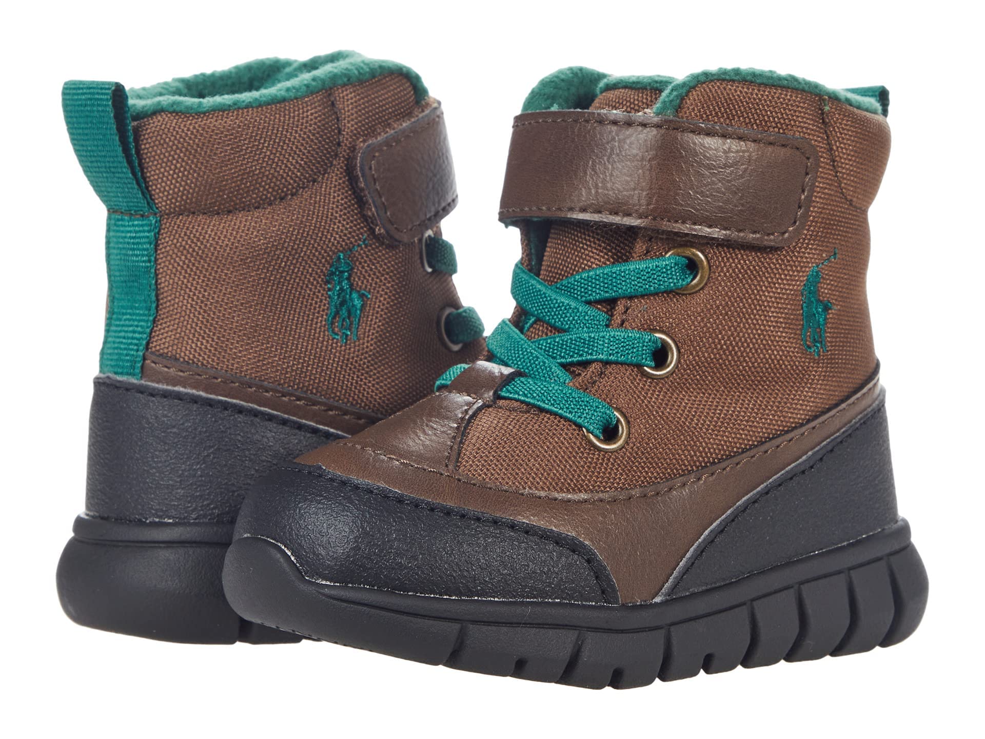 Ralph Lauren Baby Boys' Barnes Boots - Classic Leather Toddler Shoes for Boys, Comfortable & Stylish First Walkers - Perfect for Outdoor Play, Daily Wear & Special Occasions