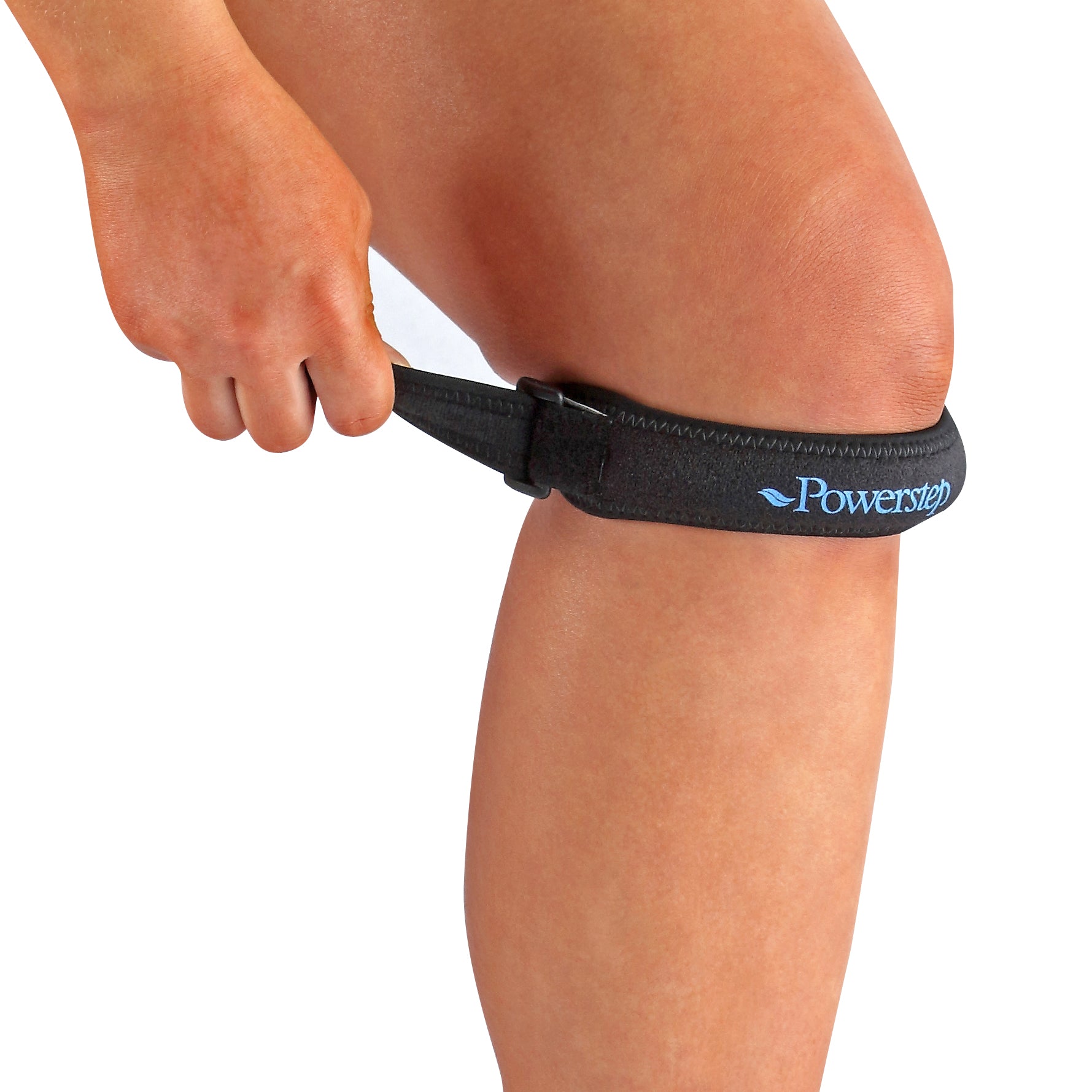 Powerstep® Patella Strap - Knee Support Brace for Running, Jogging & Sports - Relieves Knee Pain & Tendonitis - Adjustable & Comfortable Design for Men & Women - Perfect for Athletes, Runners & Active Lifestyles