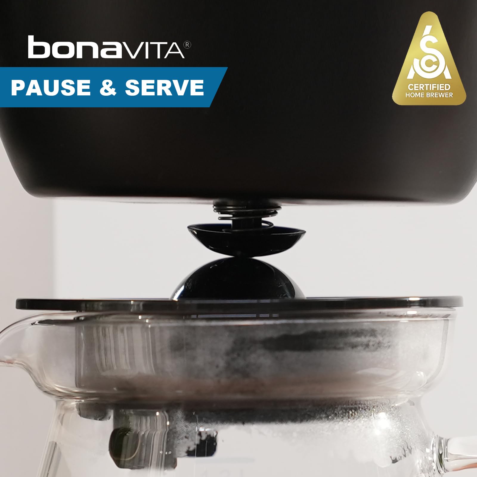Bonavita Enthusiast 8 Cup Drip Coffee Maker - SCA Certified Pour Over Coffee Brewer with Thermal Carafe, Stainless Steel Panel & Removable Water Reservoir - Perfect for Home, Office & Specialty Coffee Shops - Matte Black Finish