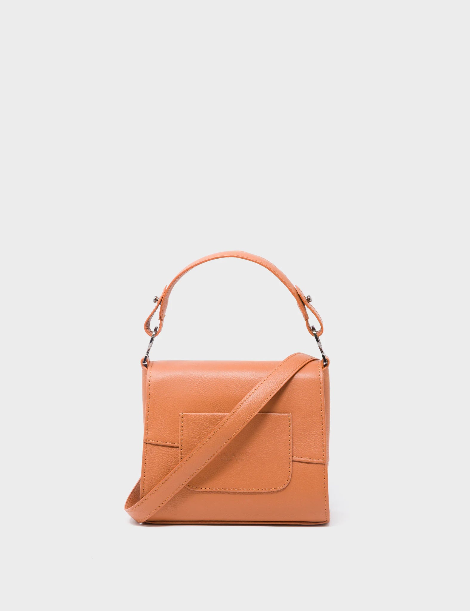 Anastasio Micro Crossbody Handbag - Genuine Caramel Leather with All-Over Eyes Embroidery | Perfect for Everyday Use, Travel & Date Nights