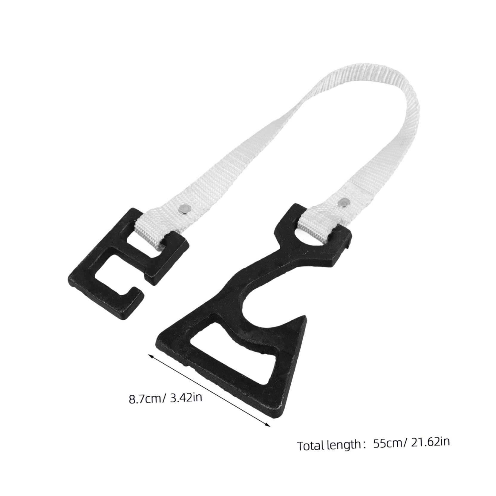 Anneome Strong Canvas Fire Hose Holder - Compact Cord Hanger for Limited Spaces, Perfect for Garage, Workshop, and RV Organization