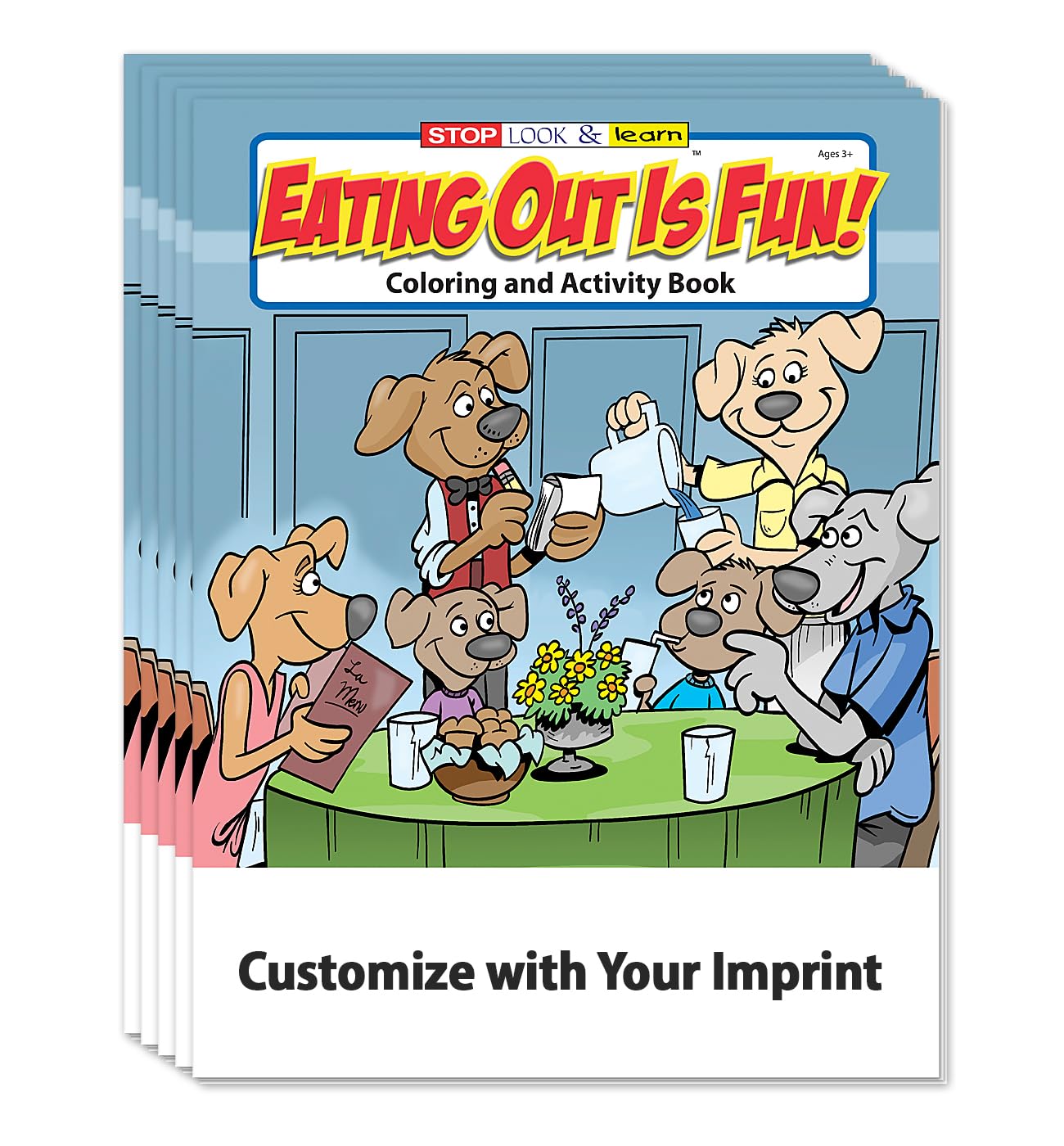 ZOCO - 250 Pack Custom Coloring Books for Restaurants - Bulk Kids Activity Books Without Crayons - Fun Puzzle Games & Educational Gifts for Children - Perfect for Birthday Parties, Waiting Areas & Family Dining Entertainment