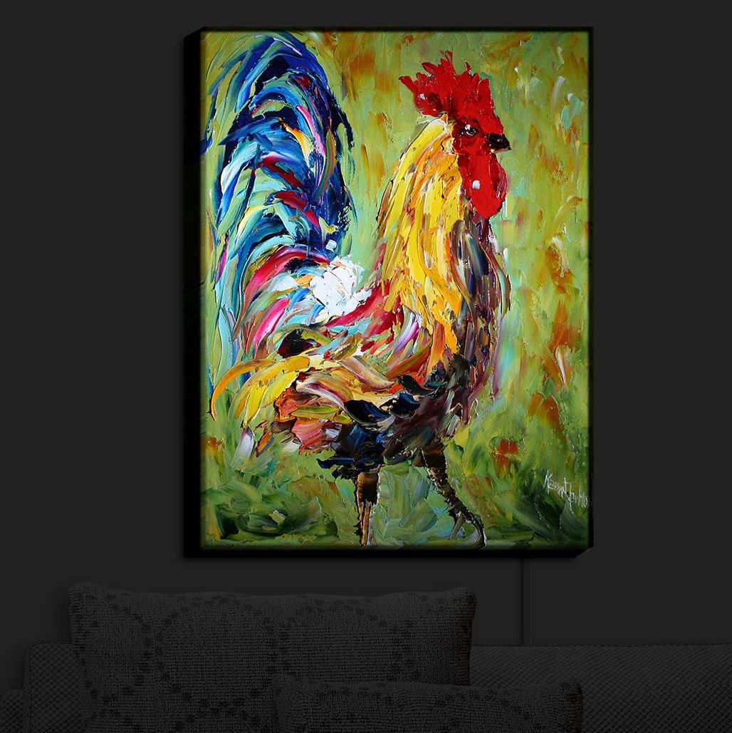Handmade Illuminated Wall Art Light - DiaNoche Designs Artistic Wall Sconce for Nursery & Home Decor | Daytime Art & Nighttime Lamp | Perfect for Bedroom, Living Room, Kids Room Lighting