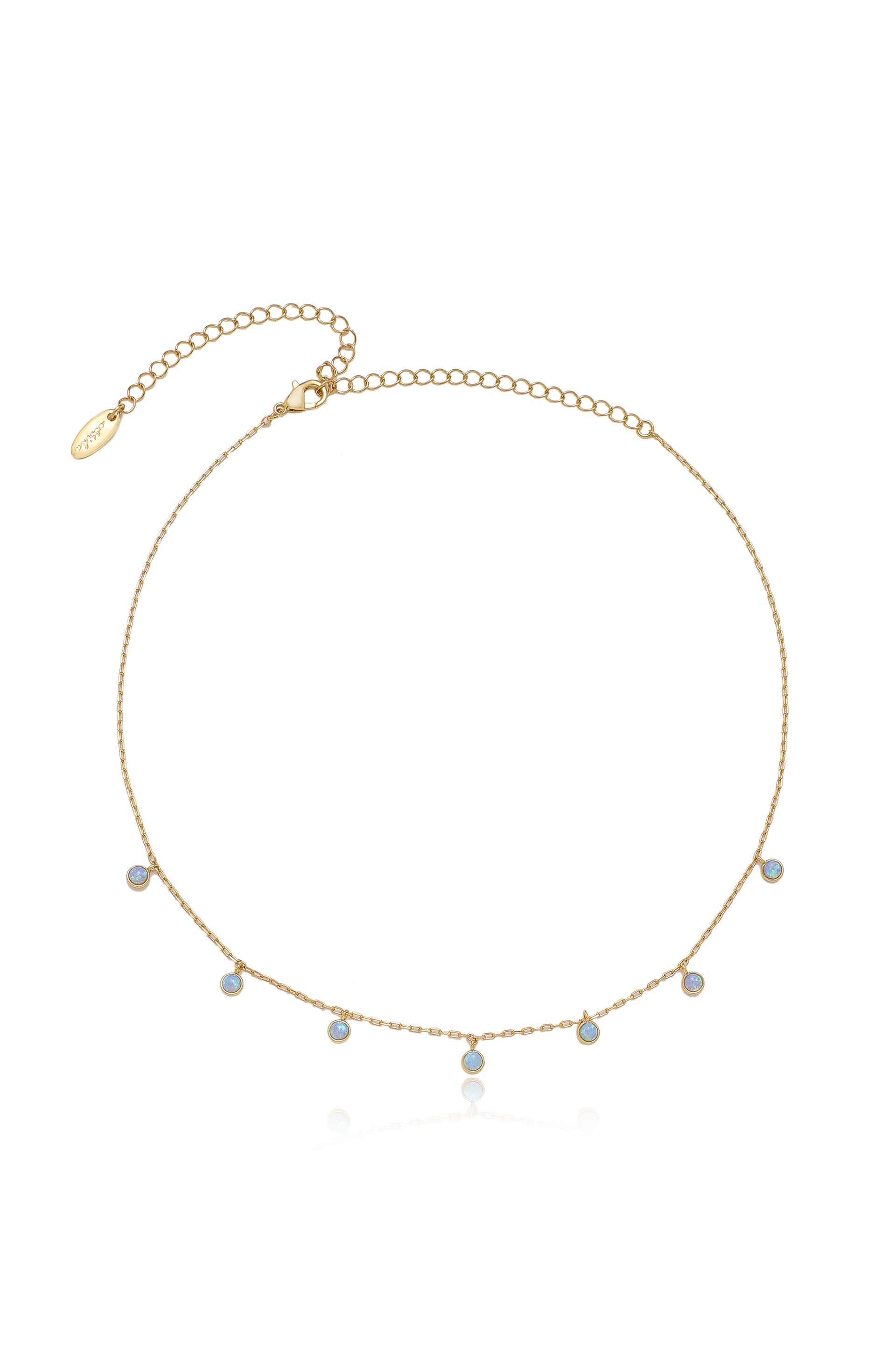 Exquisite Blue Opal Necklace for Women - Elegant Handmade Jewelry Gift for Birthday, Anniversary & Special Occasions | Perfect for Evening Parties, Weddings & Date Nights