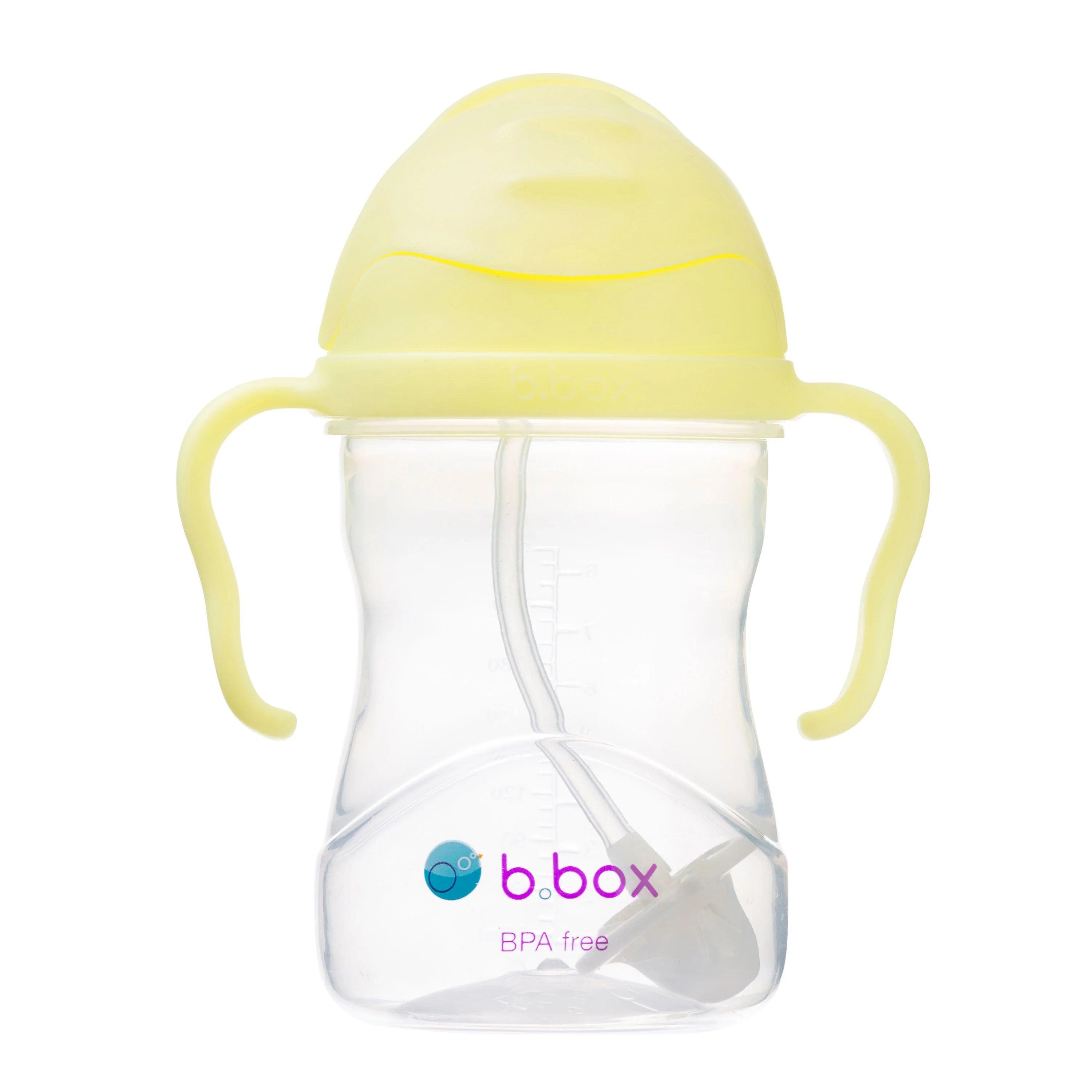 b.box Baby & Toddler Sippy Straw Cup 8oz/240ml - Leak Proof Spill Proof Drinking Cup for Infants & Kids - Perfect for Daycare, Travel & On-the-Go Hydration