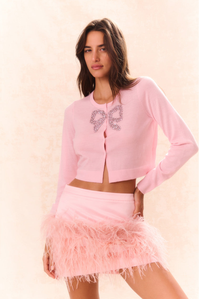 Stylish Modine Embellished Wool Cardigan for Women - Cozy Winter Sweater with Elegant Details | Perfect for Office, Date Night & Casual Outings