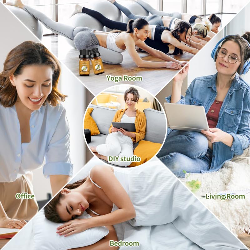 Pure Vanilla Essential Oil Set - 2 Pack (2 x 10ml) for Aromatherapy, Massage, Diffusers, Perfume & Candle Making | Natural Fragrance Oil for Relaxation, Spa & Home Scenting