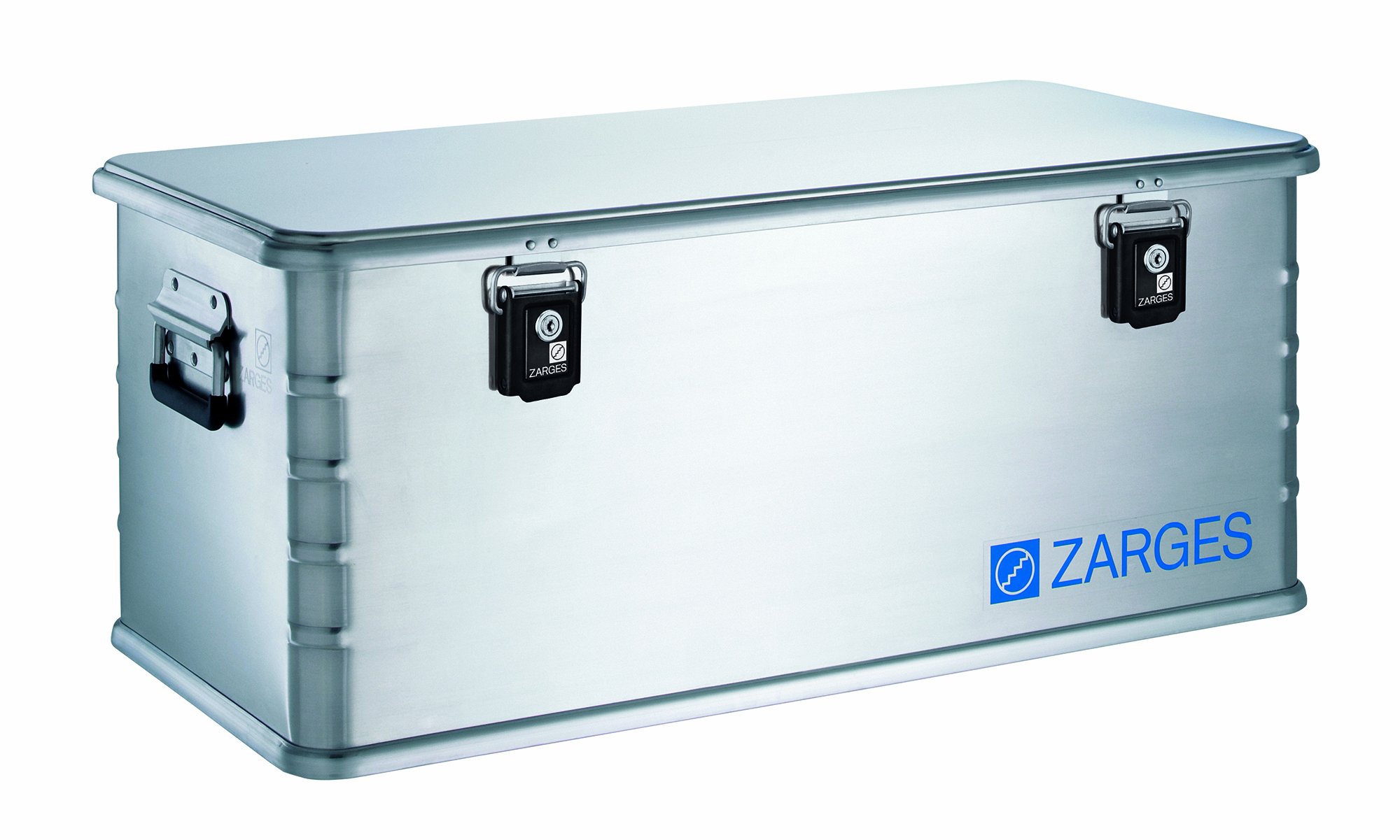Zarges 40862 Midi-Box 81 Liter Stackable Aluminum Storage Container - Perfect for Workshop, Garage, and Industrial Organization
