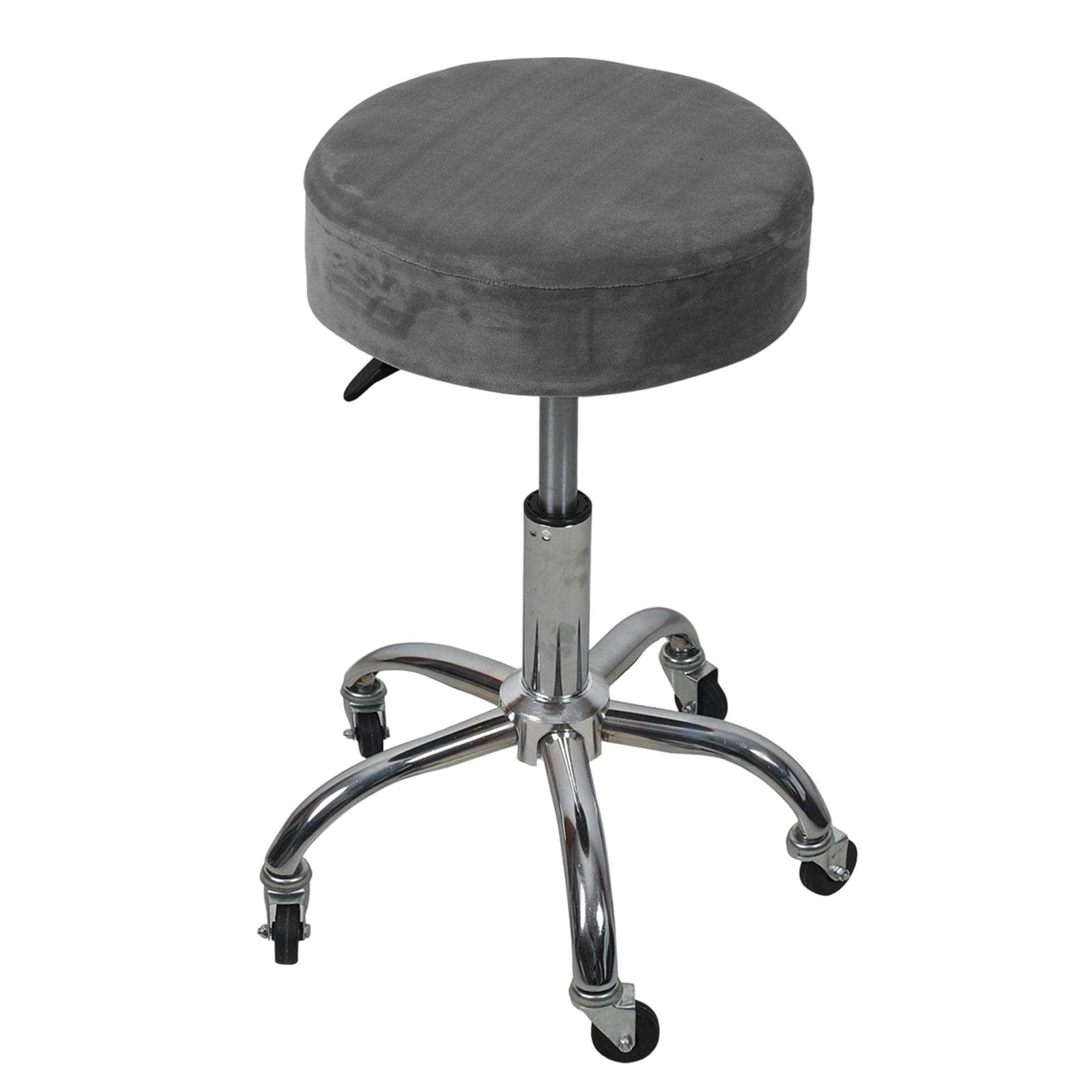 FAKEME Stool Cover Seat Cushion Covers - Dust Proof Chair Seat Protector 10cm Height for Bar Stool, Gray - Perfect for Kitchen, Dining Room & Home Decor