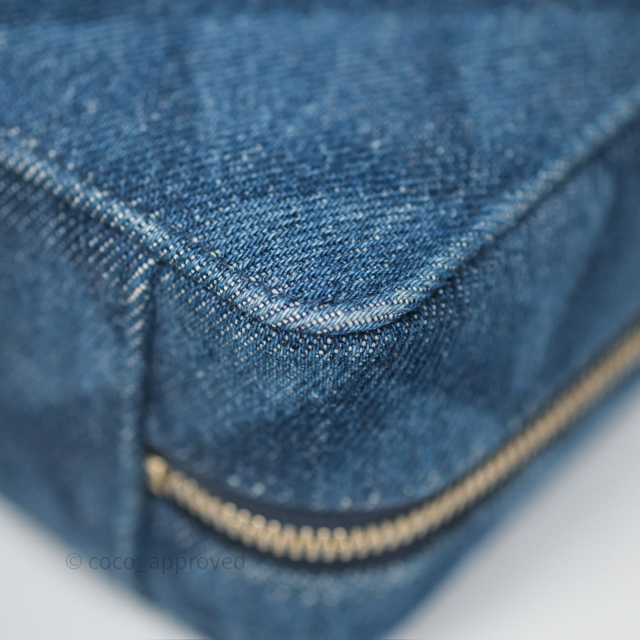 Chanel Quilted Denim Camera Bag with Gold Hardware - Perfect for Everyday Use & Special Occasions