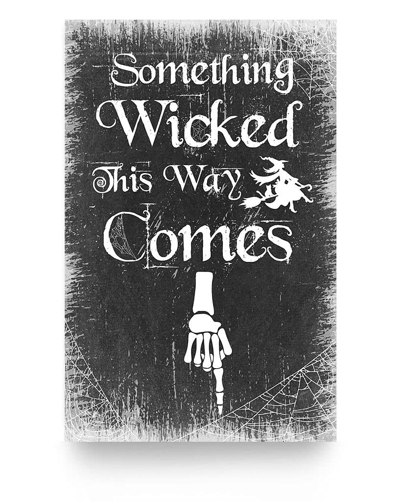 Something Wicked This Way Comes Vintage Poster - Gothic Wall Art Decor for Home, Office & Halloween - Unframed Gothic Horror Movie Poster for Living Room, Bedroom & Theater Room Decor