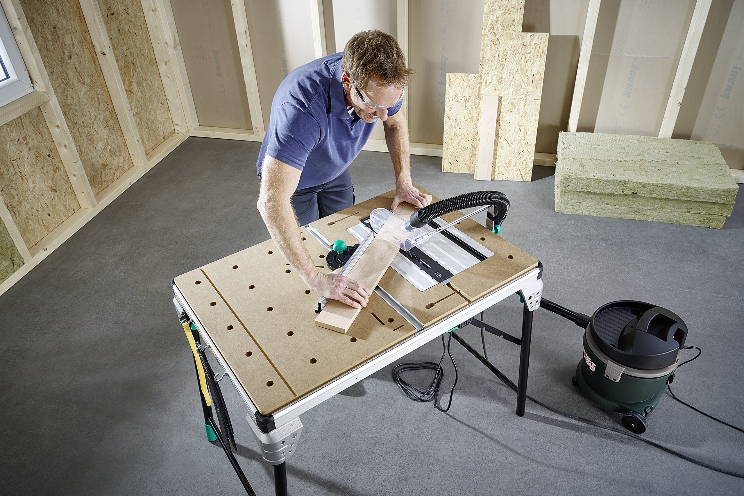 MASTER Cut 2500 Professional Saw Table & Workstation - Heavy Duty Woodworking Bench for DIY Projects & Home Workshops