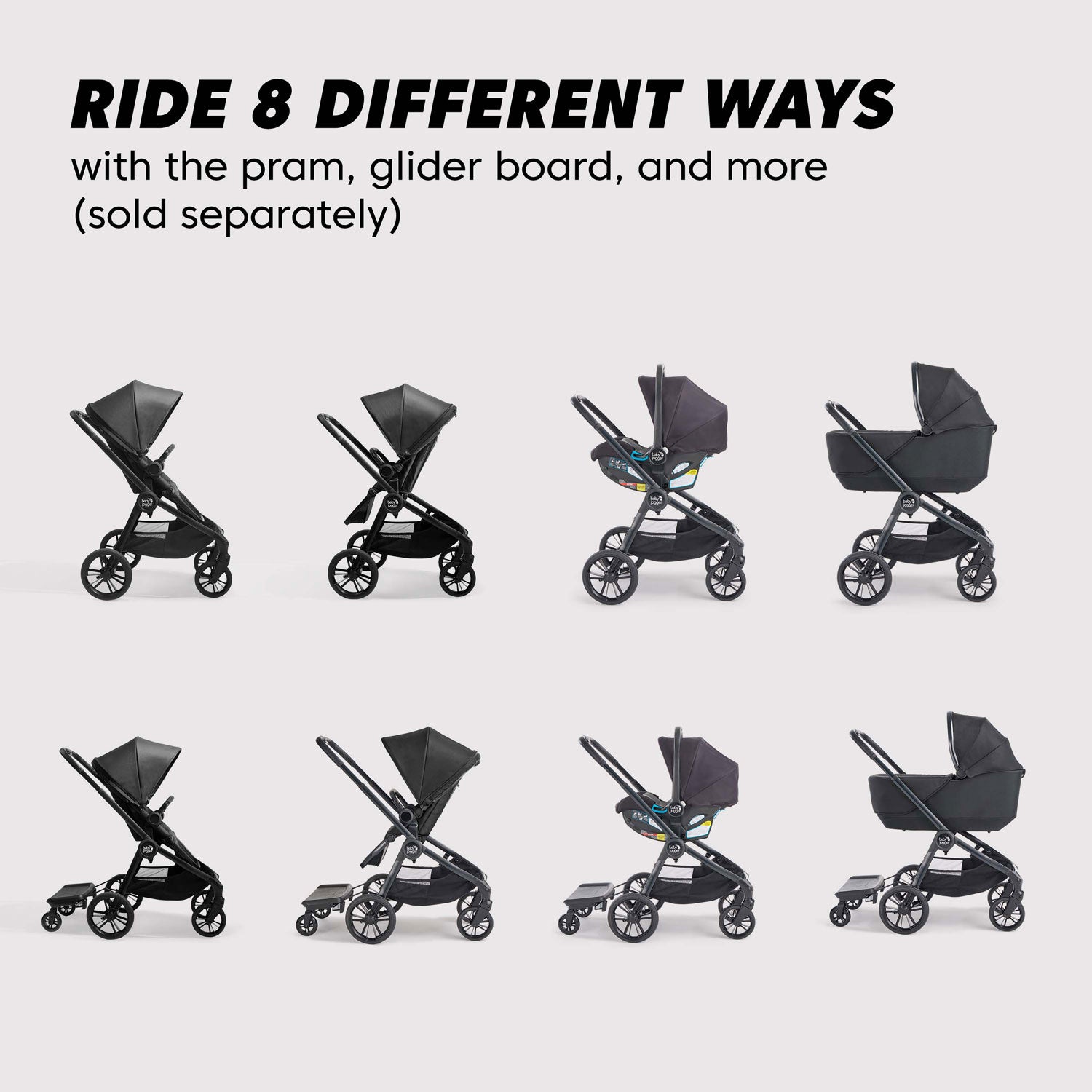 Baby Jogger City Sights Lightweight Compact Stroller for Infants & Toddlers - Perfect for Urban Travel, Shopping & Daily Walks