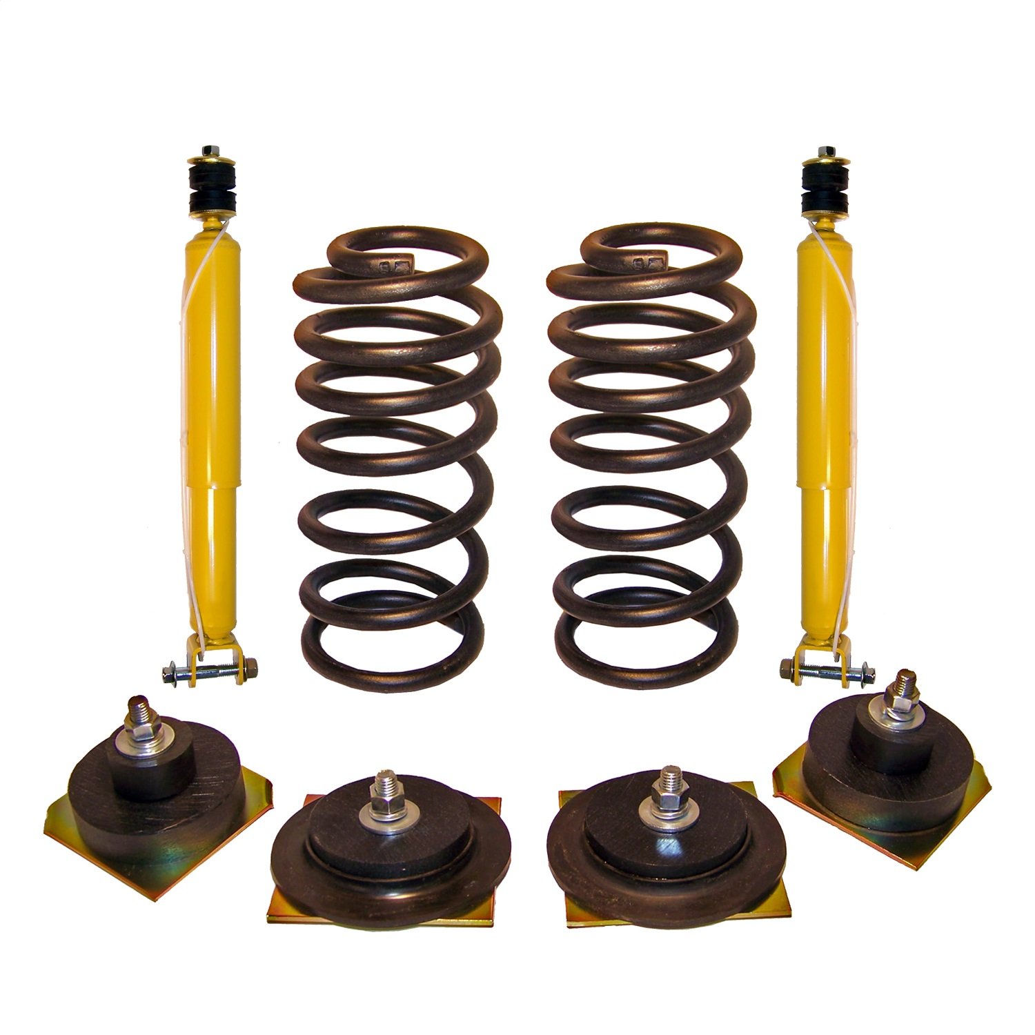 Rear Suspension Air Bag to Coil Spring Conversion Kit with Shocks - Upgrade Your Ride for Smooth Handling & Comfort - Perfect for Trucks, SUVs & Off-Road Vehicles