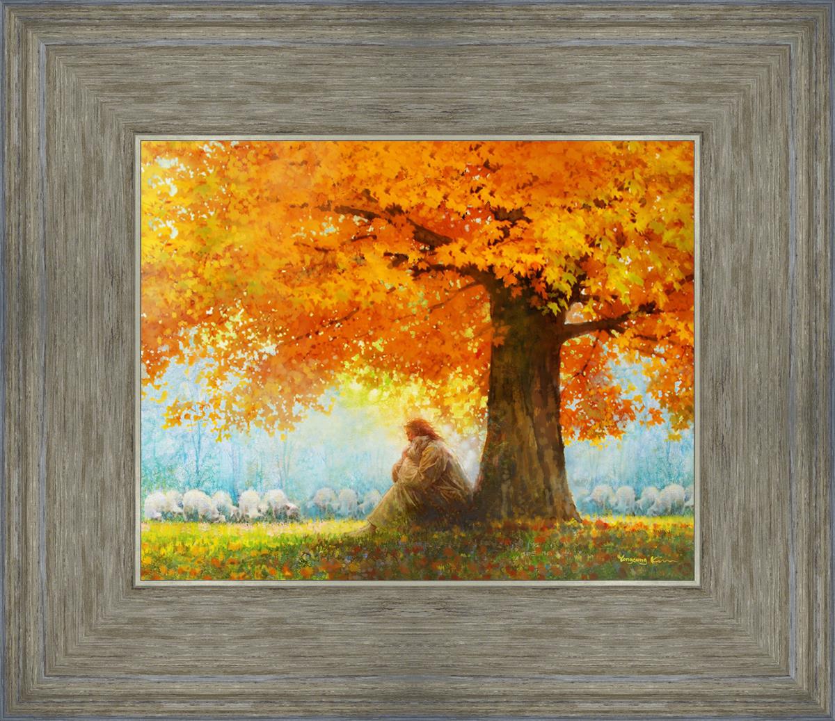 In His Arms by Yongsung Kim - Romantic Wall Art, Canvas Painting for Home Decor, Perfect for Bedroom, Living Room & Office