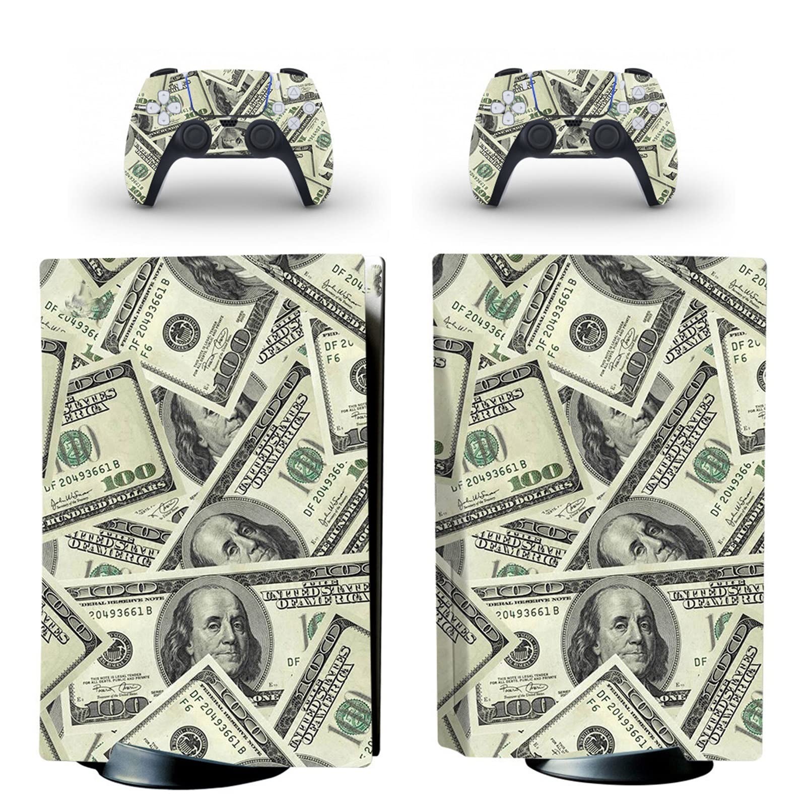 FXCON Anime Vinyl Skin Wrap for PS5 Disk Edition Console & 2 Controllers - Bubble-Free, Durable, Scratch-Resistant - Perfect for Gaming Enthusiasts & Anime Fans