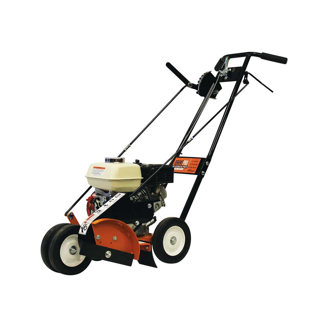 Brave Edger 10-Inch Straight Blade with Honda GX160 Engine - Professional Landscaping Tool for Lawn Edging, Yard Maintenance & Garden Care