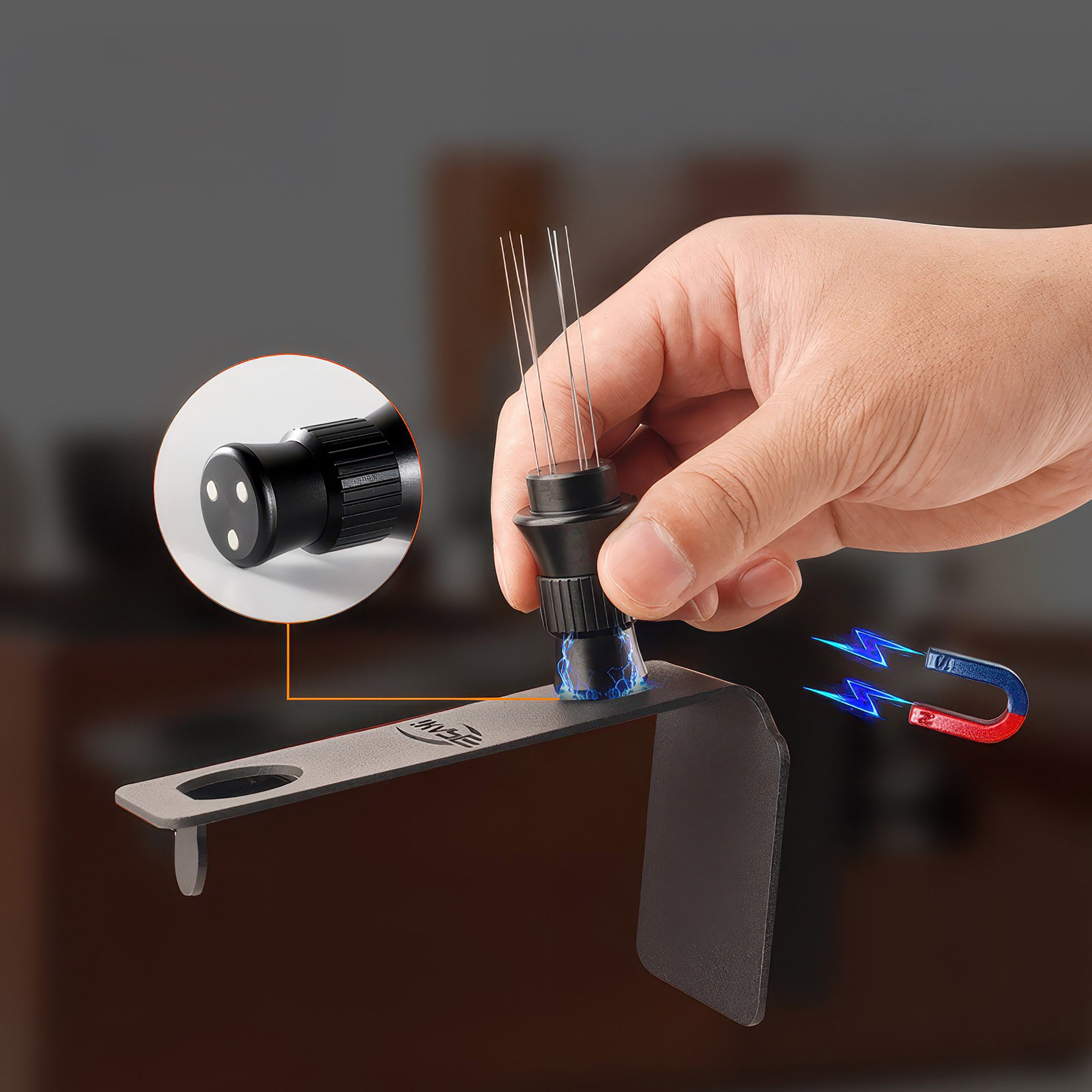 Premium Espresso WDT Tool - Adjustable Coffee Stirrer Needle for Barista Use - Perfect for Espresso Preparation & Coffee Ground Distribution