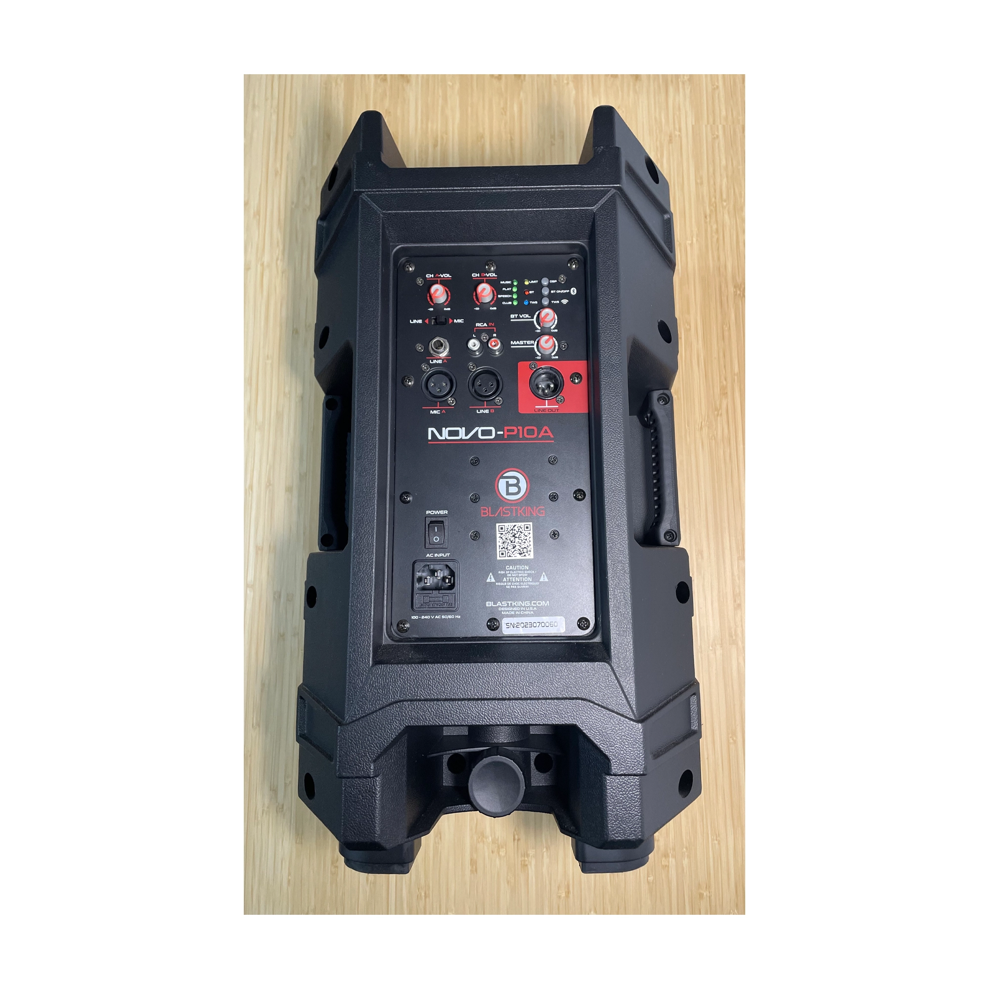Blastking Novo P10A 10 Inch Active PA Speaker Box - B Stock - Perfect for Live Music, DJ Performances & Outdoor Events