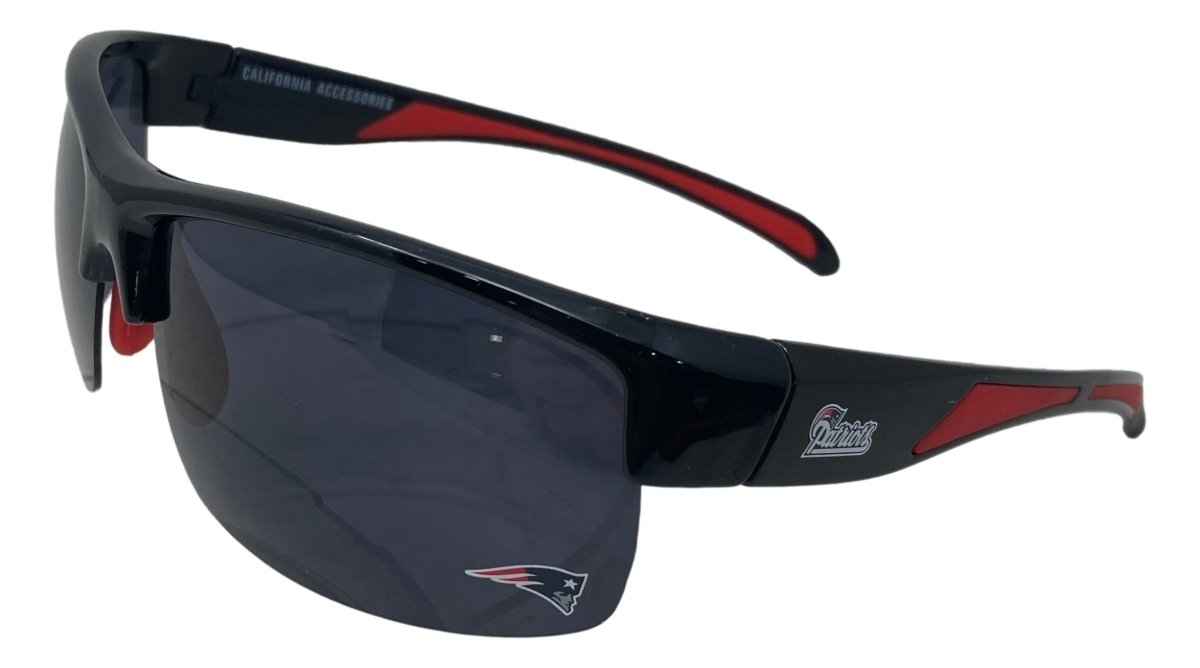 New England Patriots Blade Polarized Sunglasses for Men & Women - UV Protection Sports & Driving Shades - Official NFL Fan Gear for Outdoor Activities