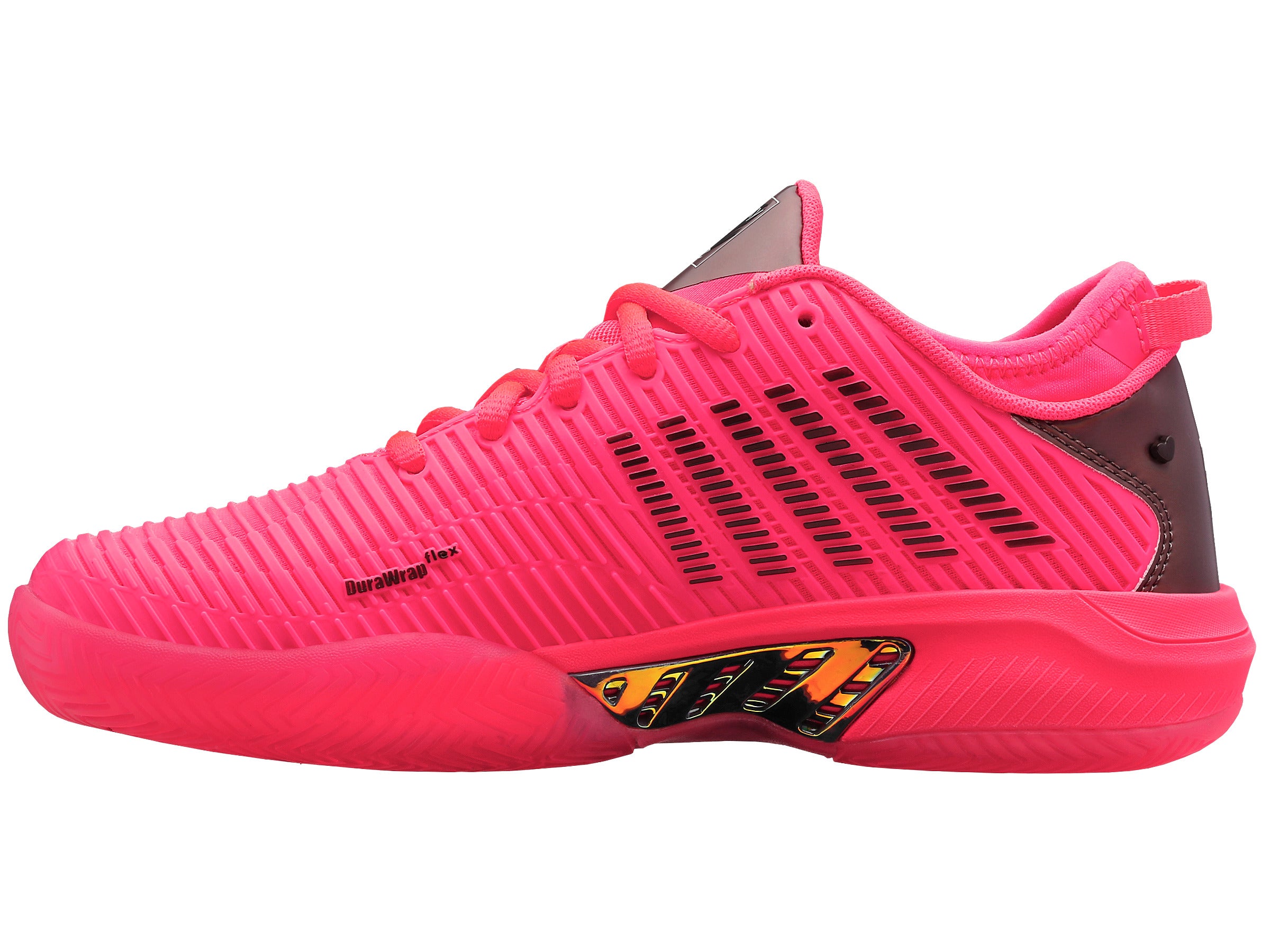 Hypercourt Supreme Lucky in Love Women's Tennis Shoes - Neon Pink/Gray Silver | Lightweight Cushioned Court Sneakers for Women | Perfect for Tennis, Gym & Casual Wear