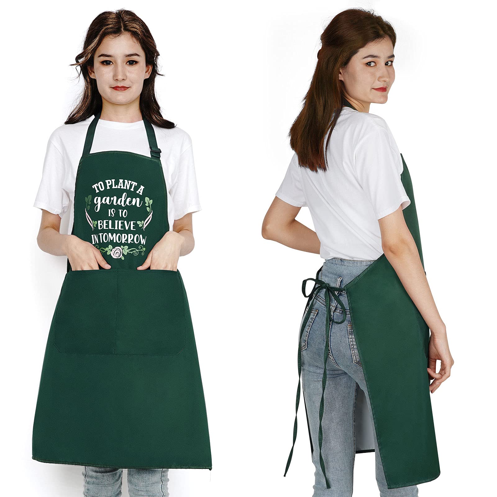 Funny Waterproof Garden Aprons for Women - Cute Gardening Gifts for Mom, Wife, Grandma - Ideal for Cooking, Baking & Outdoor Activities - Perfect for Mother's Day, Birthday & Housewarming Gifts