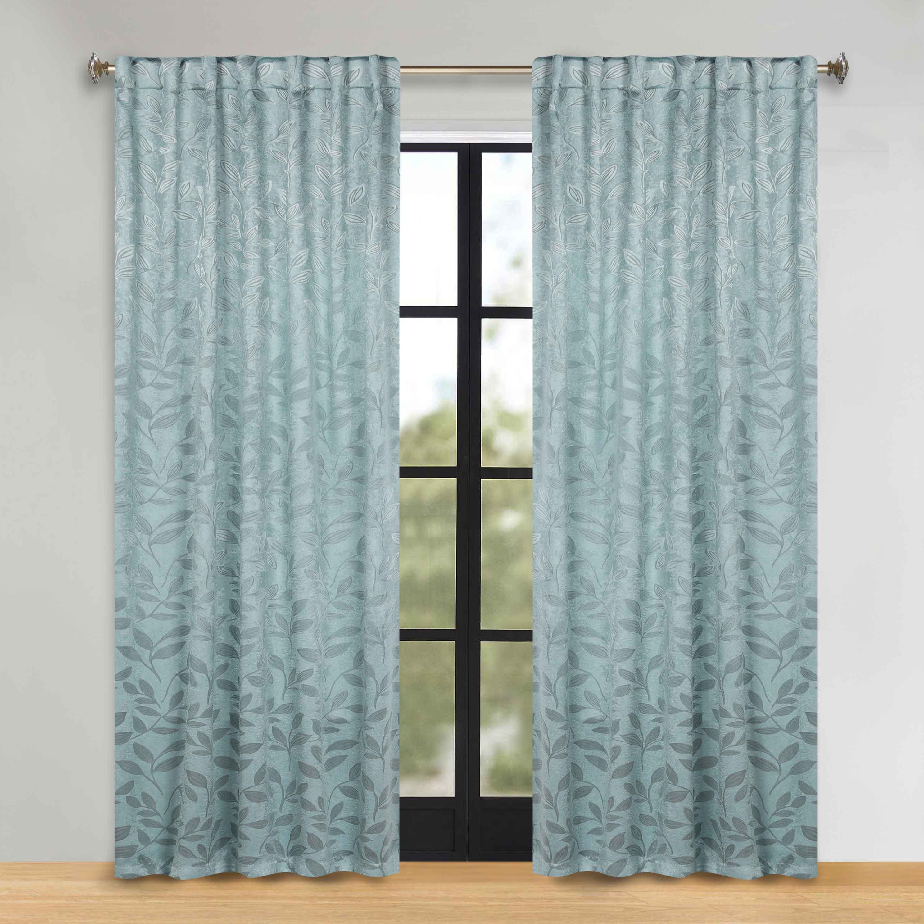 Premium Blackout Curtains for Bedroom - Super Soft Thermal Insulated Room Darkening Drapes with Back Tab Design (Set of 2 Panels) - Perfect for Nursery, Home Theater & Shift Workers