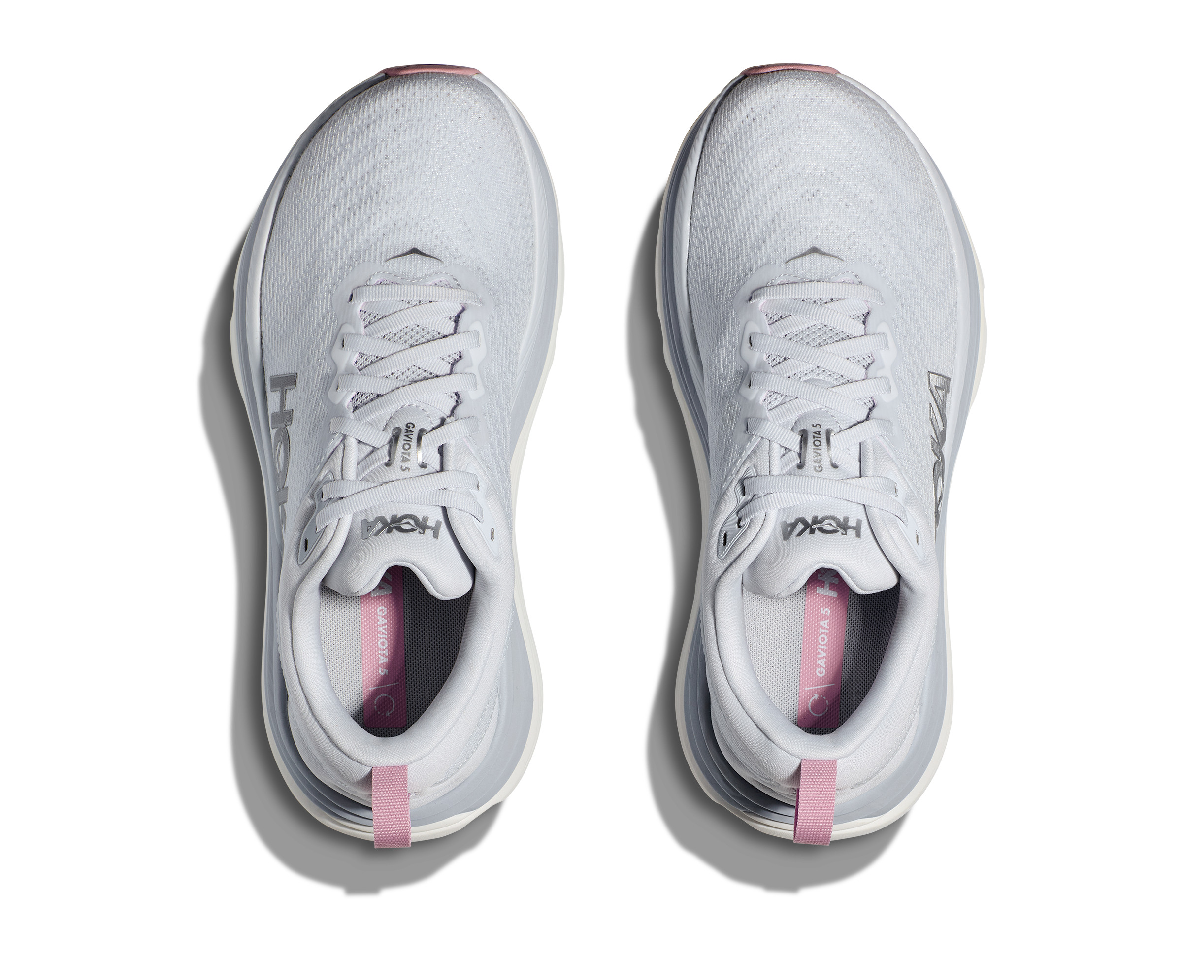 Women's HOKA Gaviota 5 Wide Running Shoes - Sea Ice/Pink Twilight - Stability & Cushion for Long Distance, Walking & Workouts